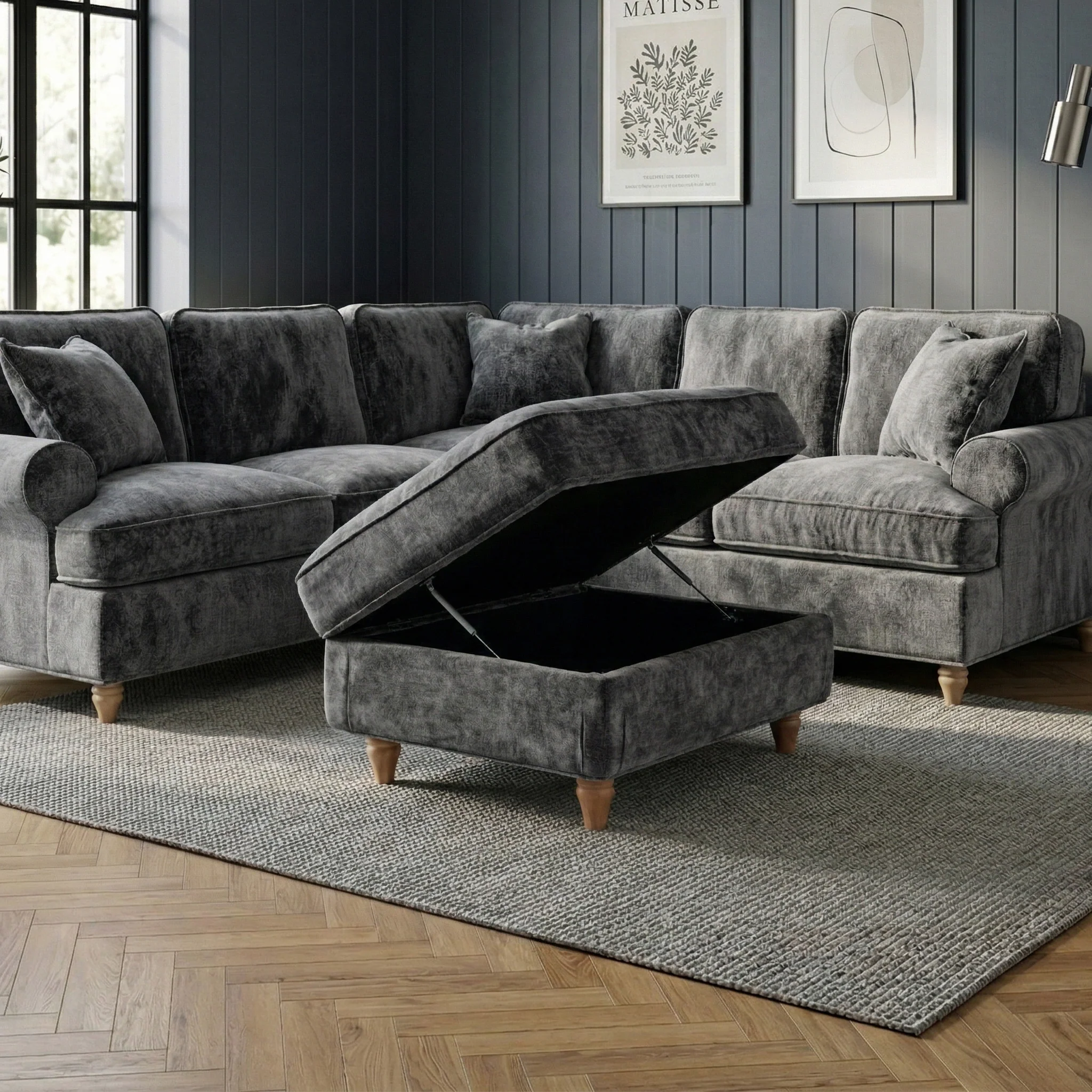 Alfie XL Storage Footstool - Image 34