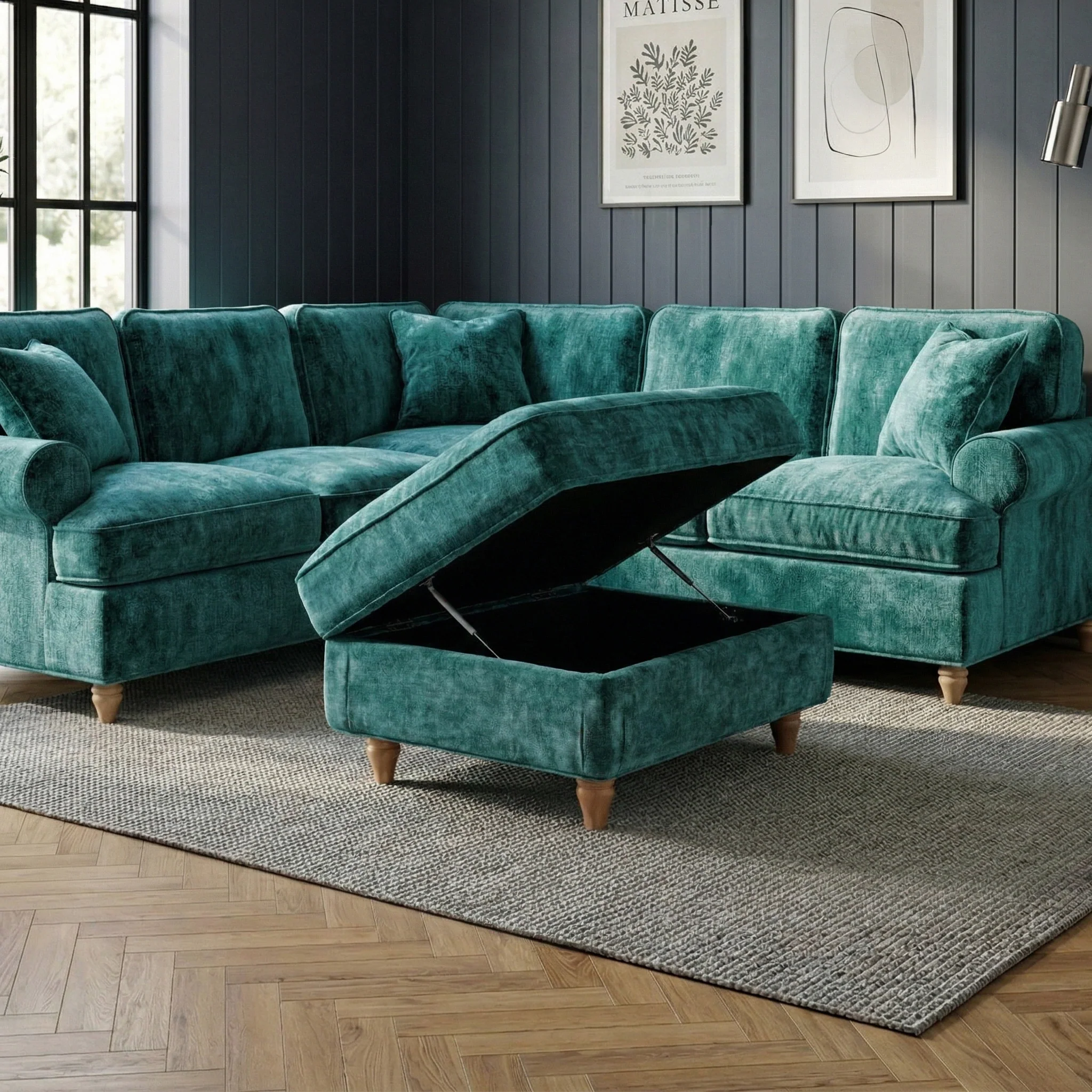 Alfie XL Storage Footstool - Image 50