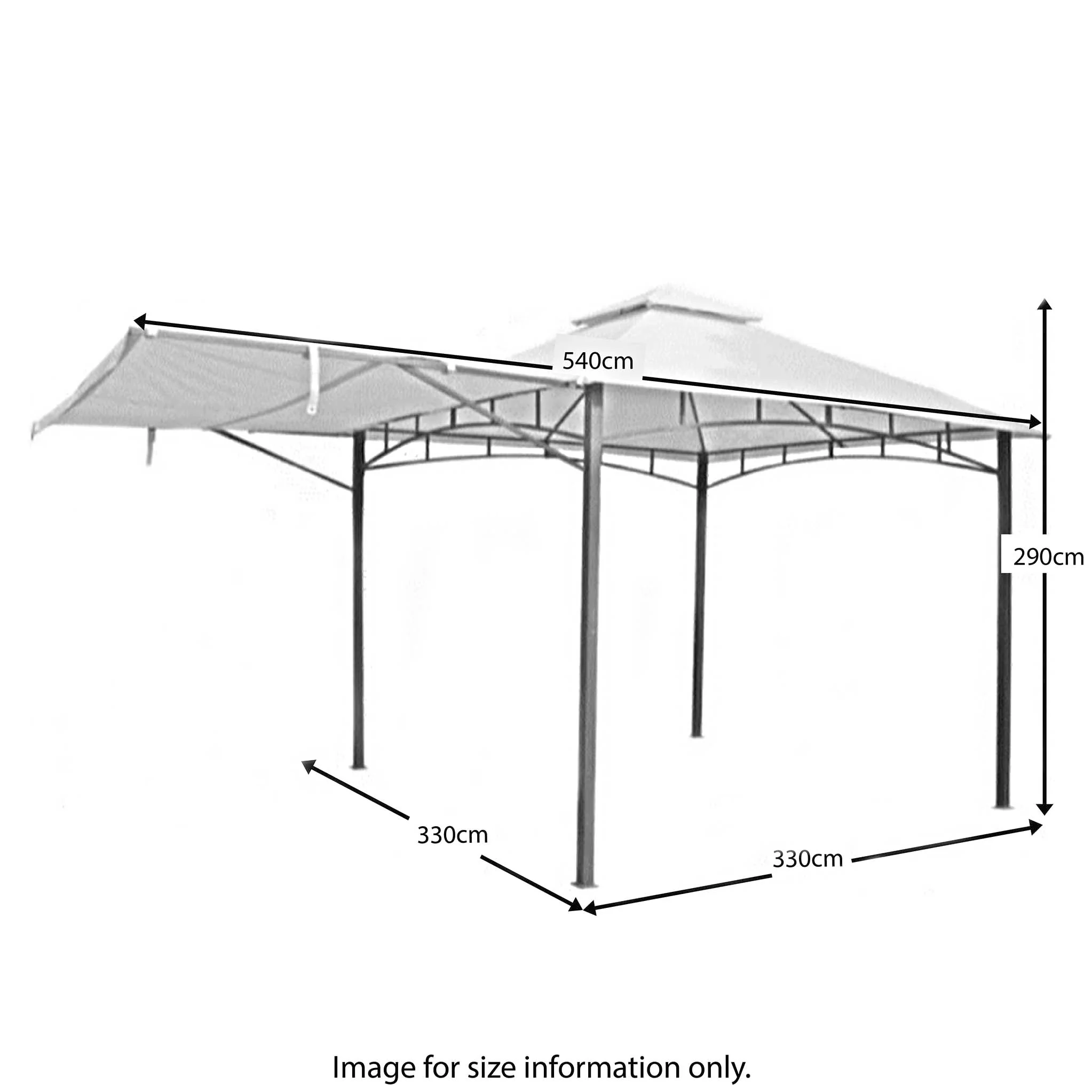 Algarve Awning Gazebo 3.3m - Image 11
