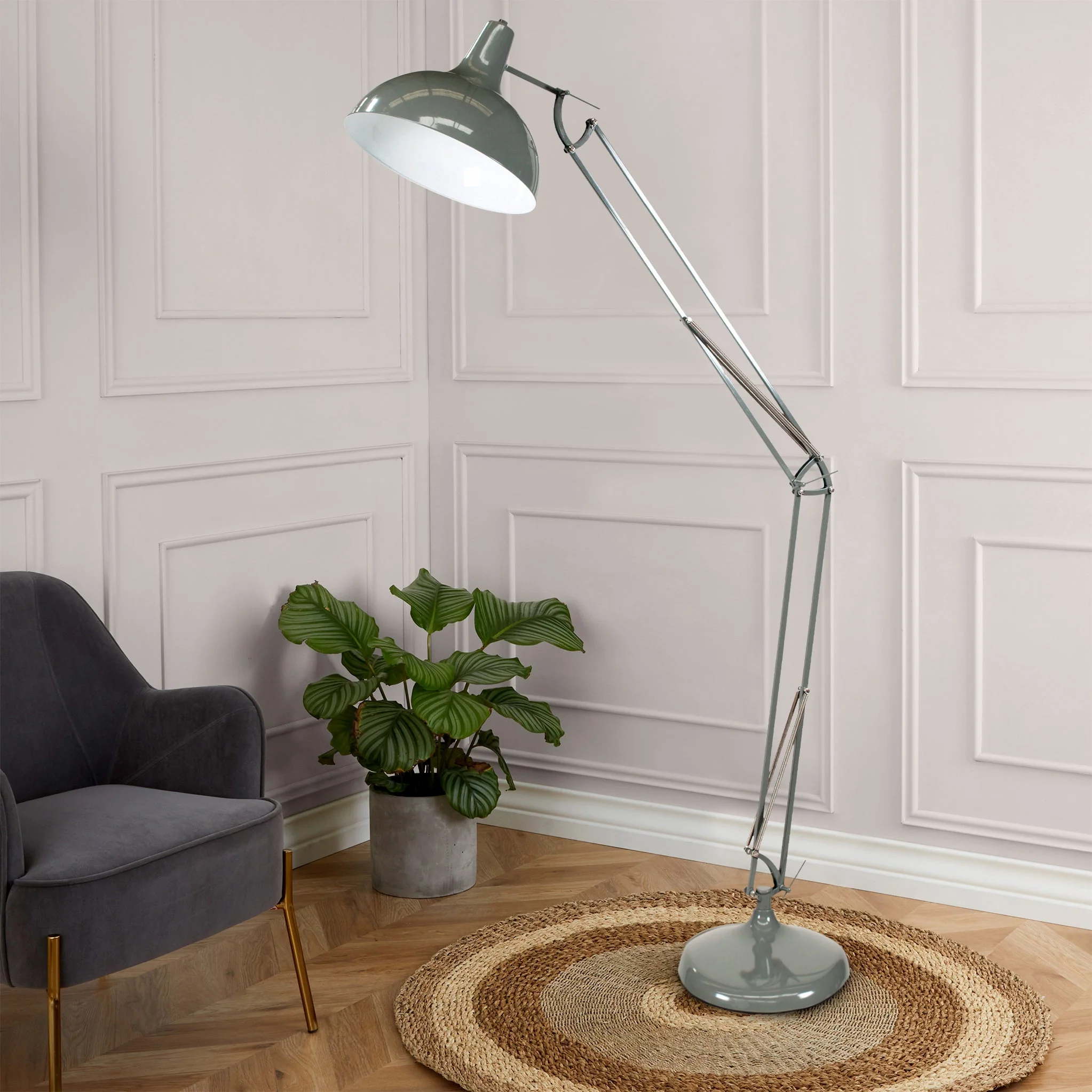 Alonzo Painted Oversize Task Floor Lamp - Image 2