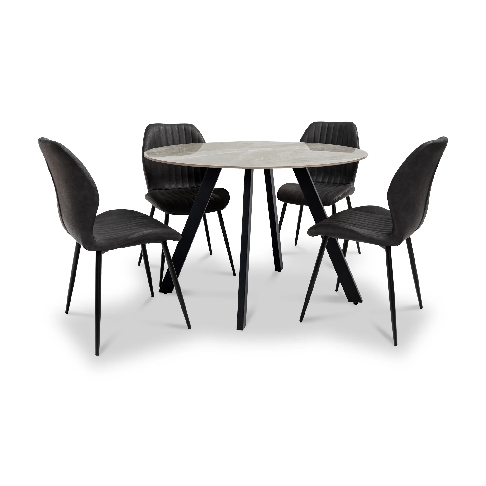 Alveston Sintered Stone Round Dining Table - Image 4