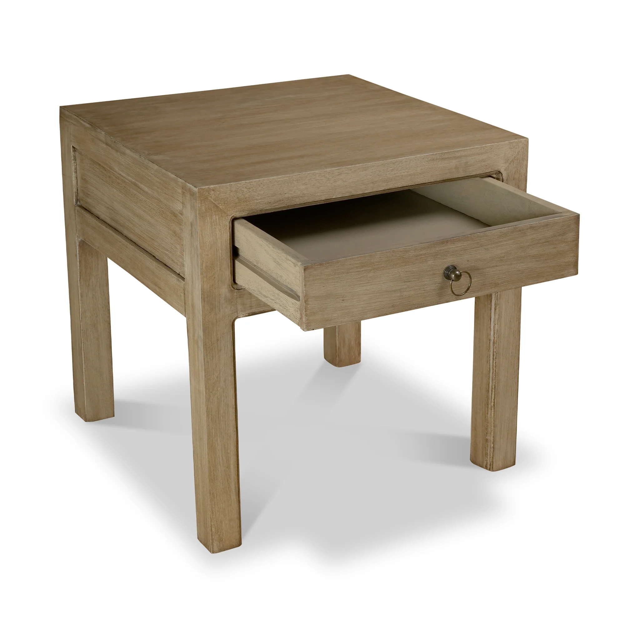 Amal Mango Wood 1 Drawer Lamp Table - Image 5