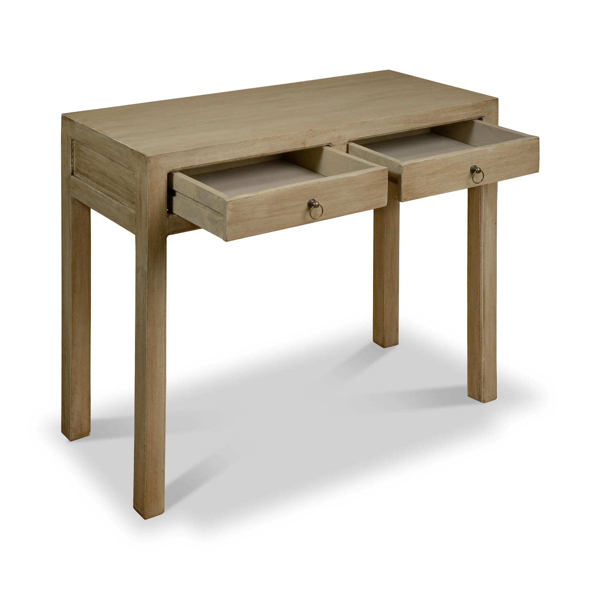 Amal Mango Wood 2 Drawer Console Table - Image 4