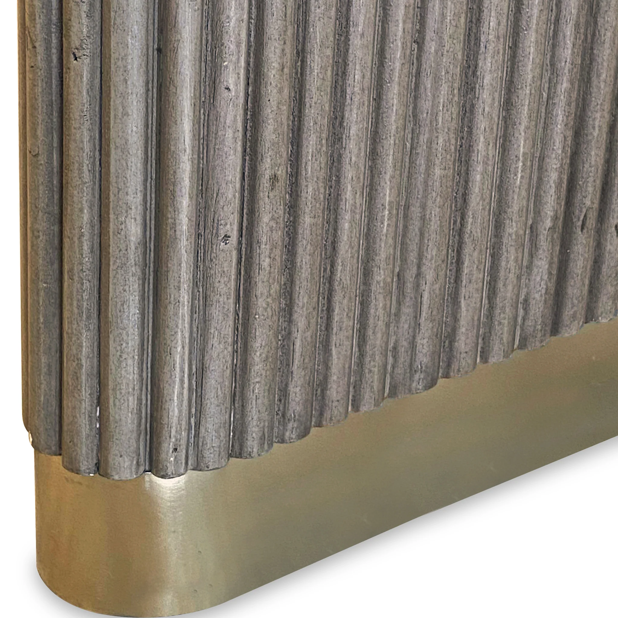 Amelie Grey Fluted Bed - Image 5