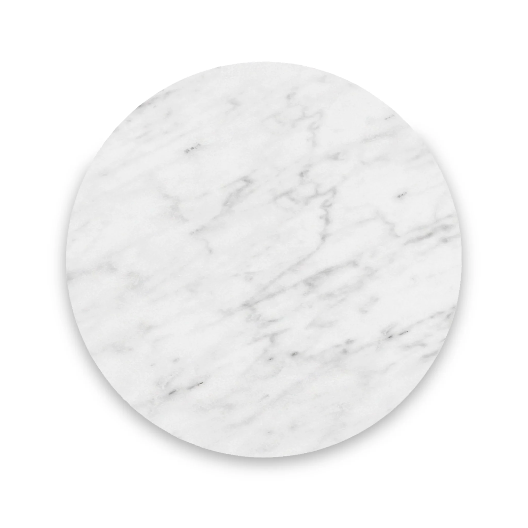 Amelie Grey Fluted Round Bedside Table - Image 2