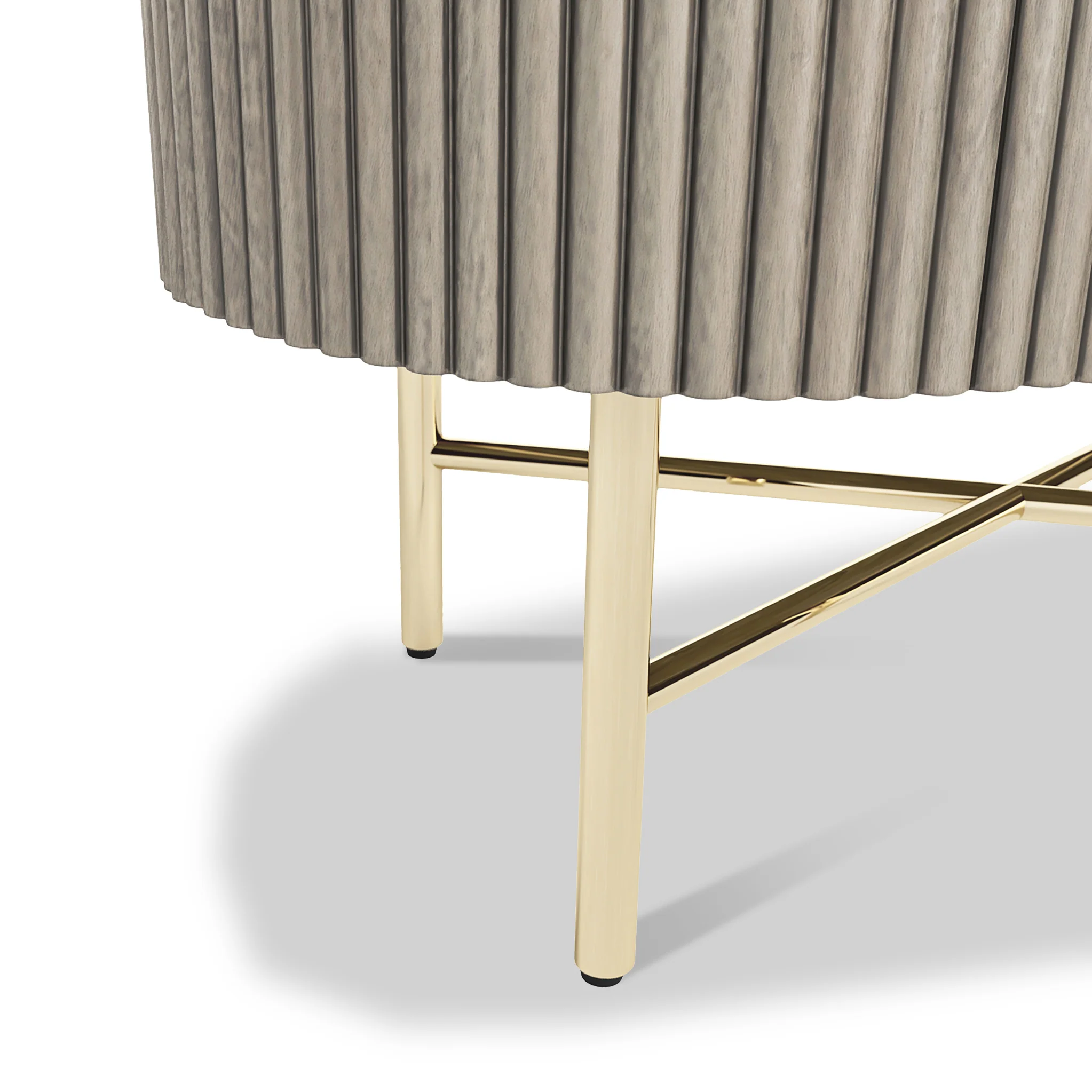 Amelie Grey Fluted Small Sideboard - Image 5
