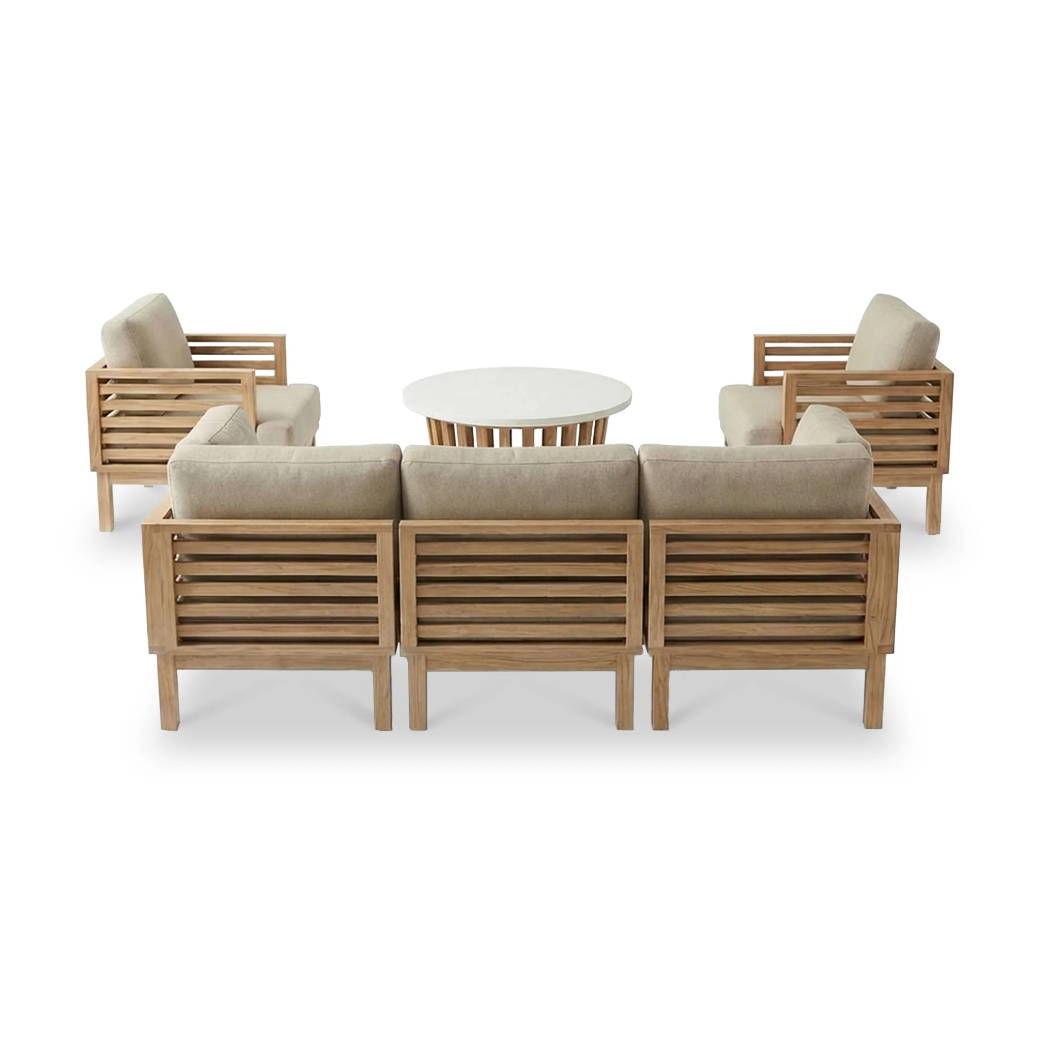 Amira 5 Seater Lounging Set with Coffee Table - Image 5
