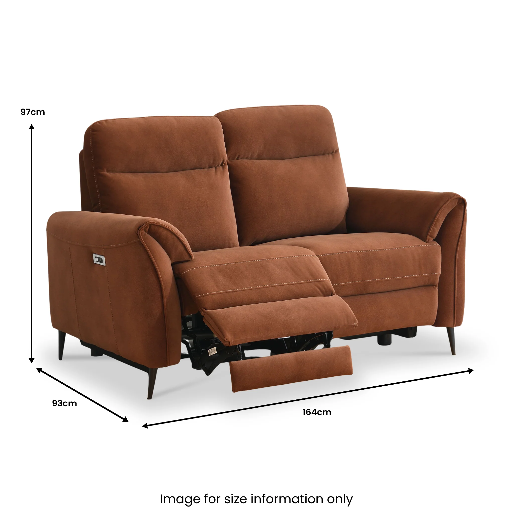 Appleby 2 Seater Power Recliner Sofa - Image 6