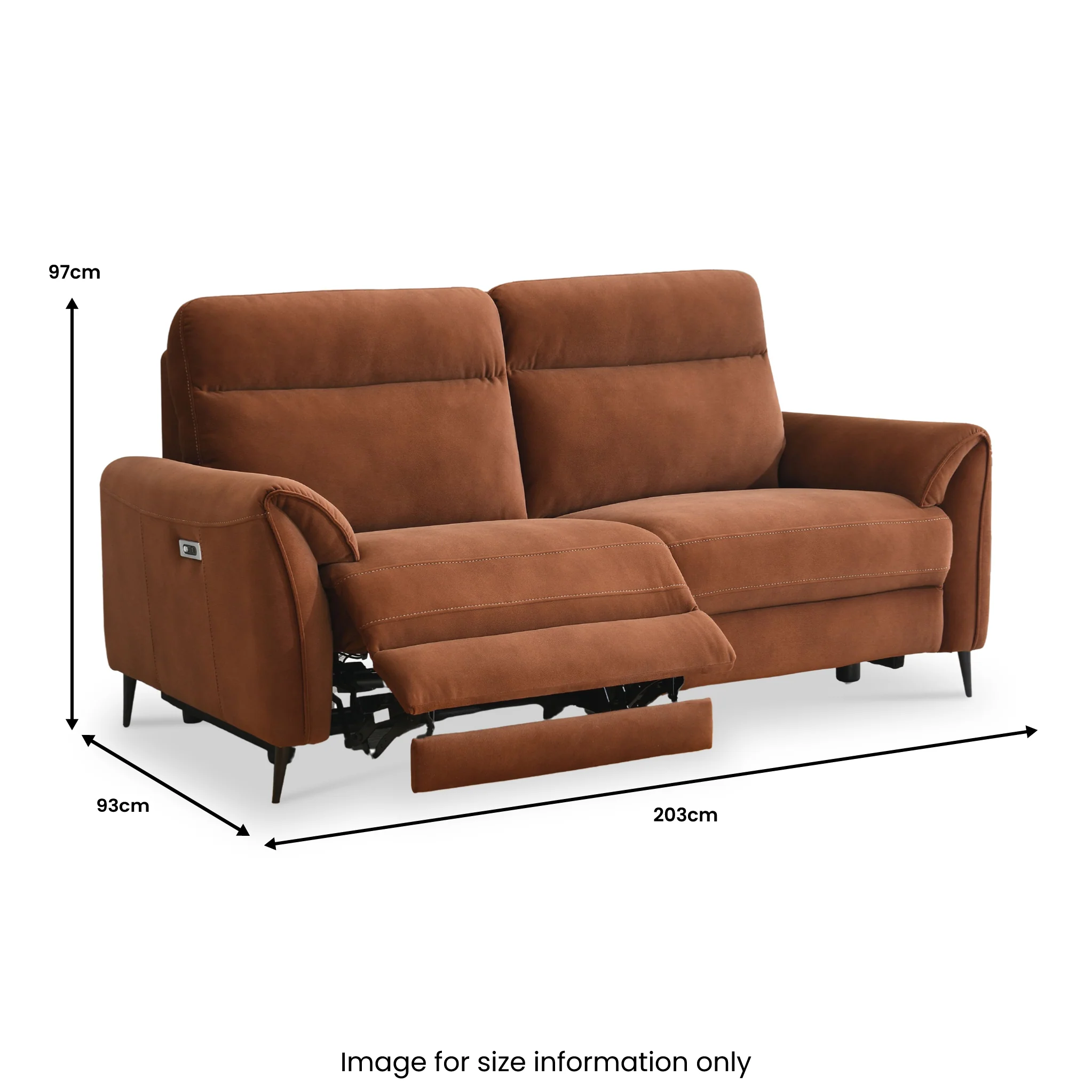Appleby 3 Seater Power Recliner Sofa - Image 6