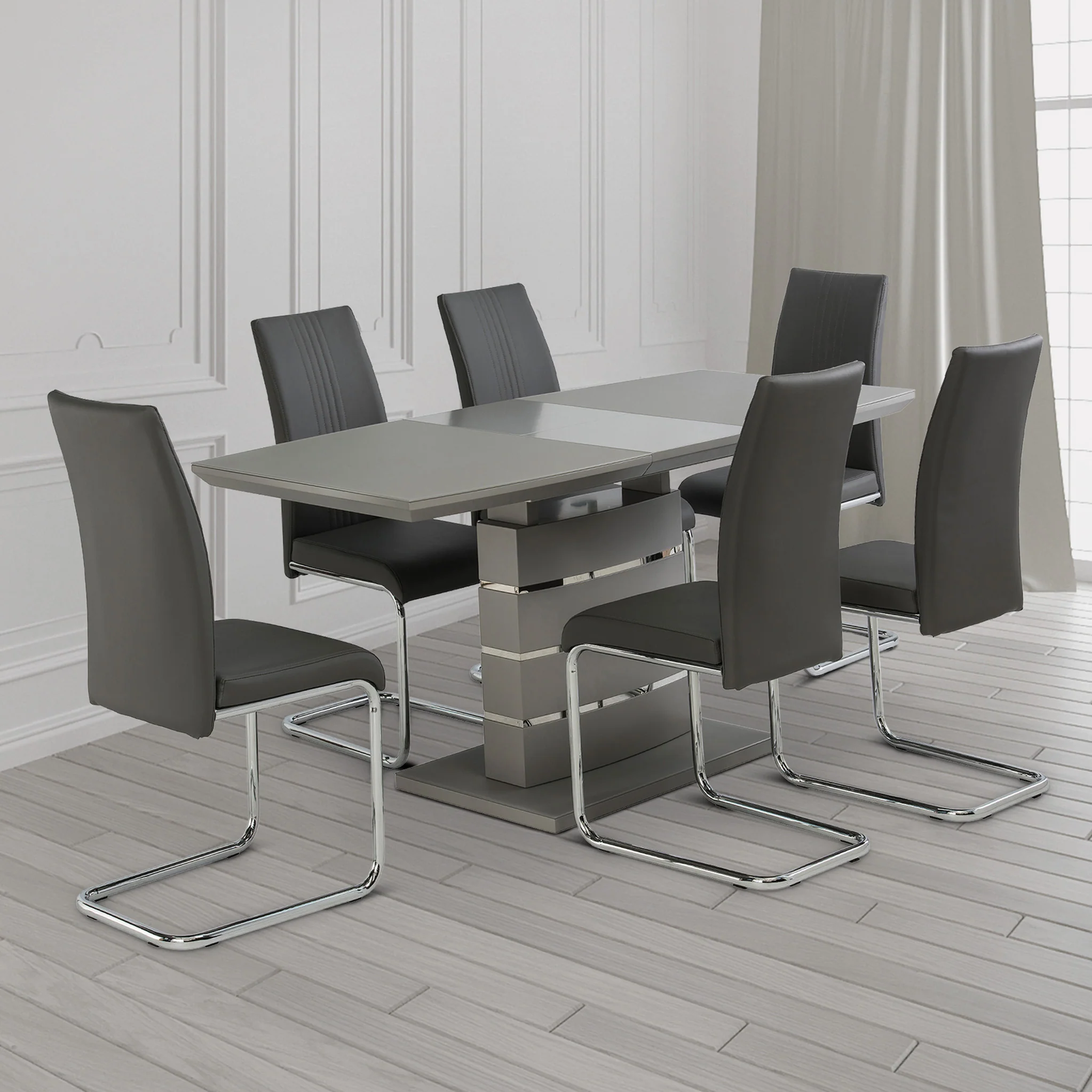 Archer Grey Extending Dining Table - Image 2