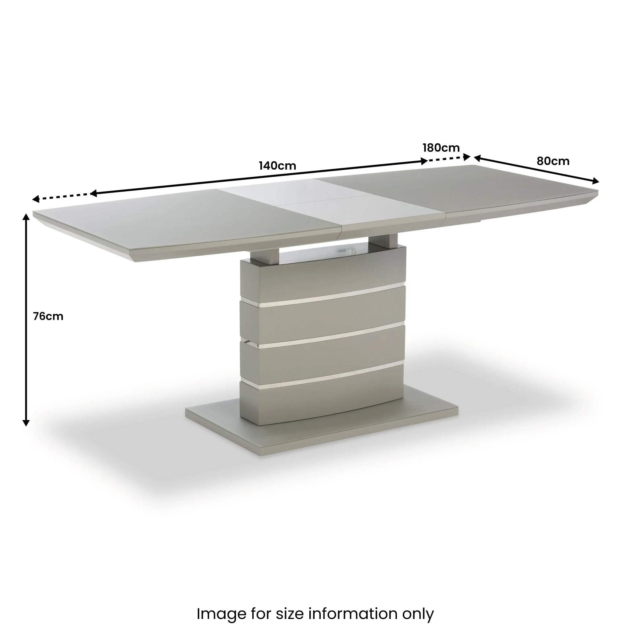 Archer Grey Extending Dining Table - Image 4