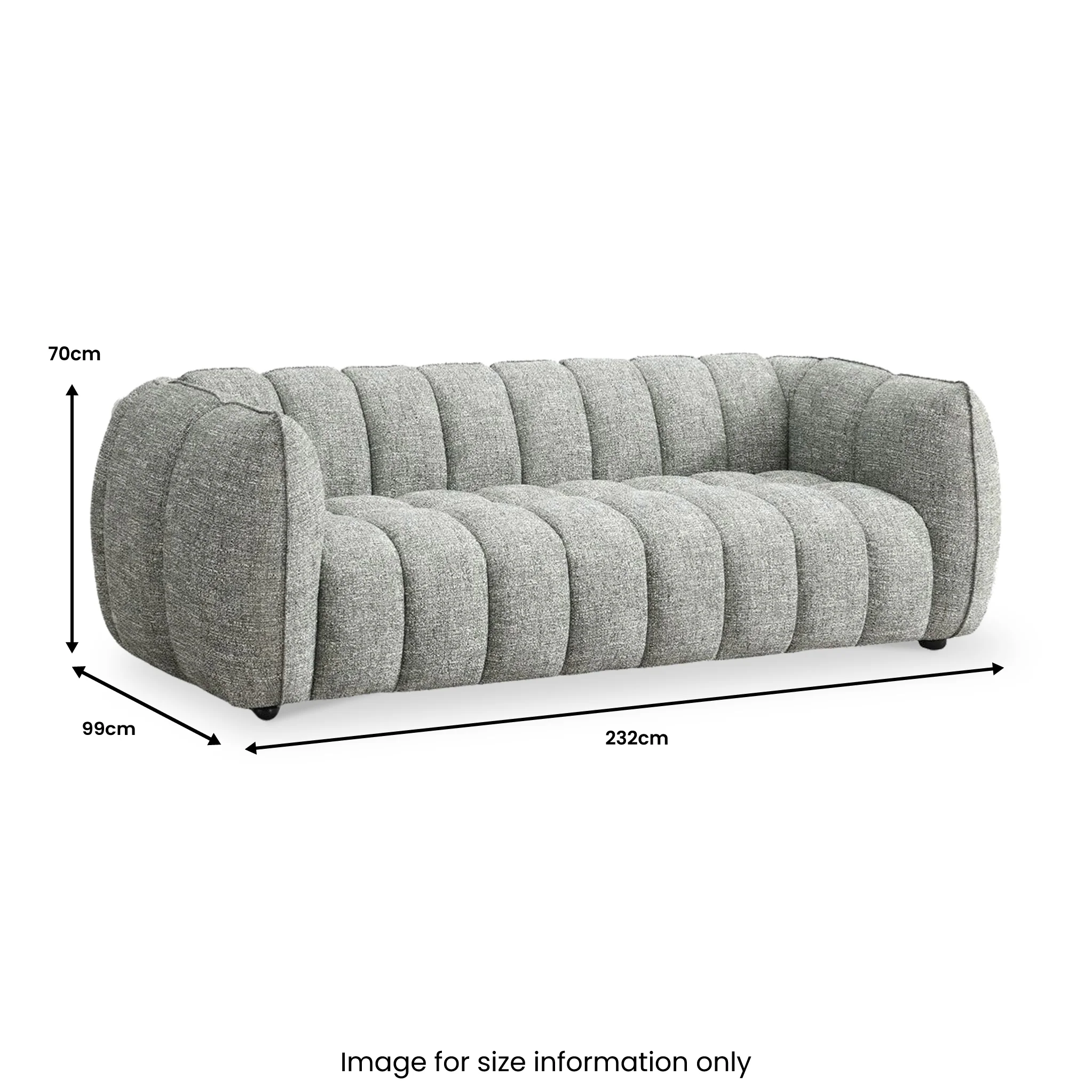 Arcot 3 Seater Sofa - Image 7