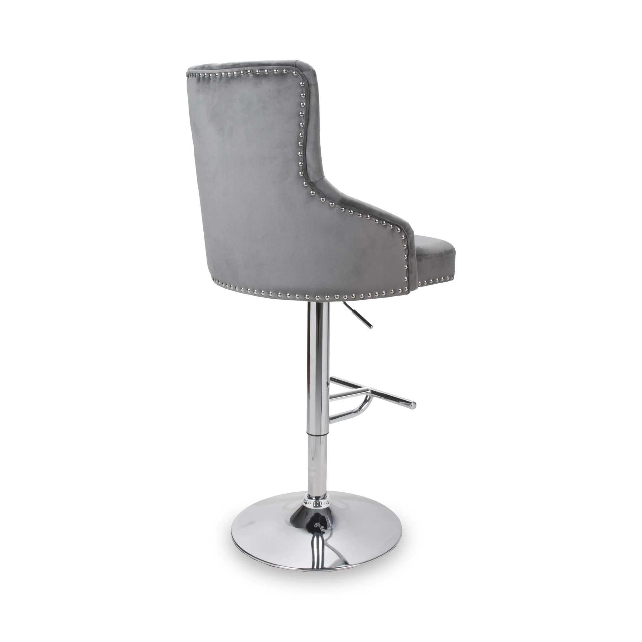 Arddun Brushed Velvet Bar Stool - Image 7