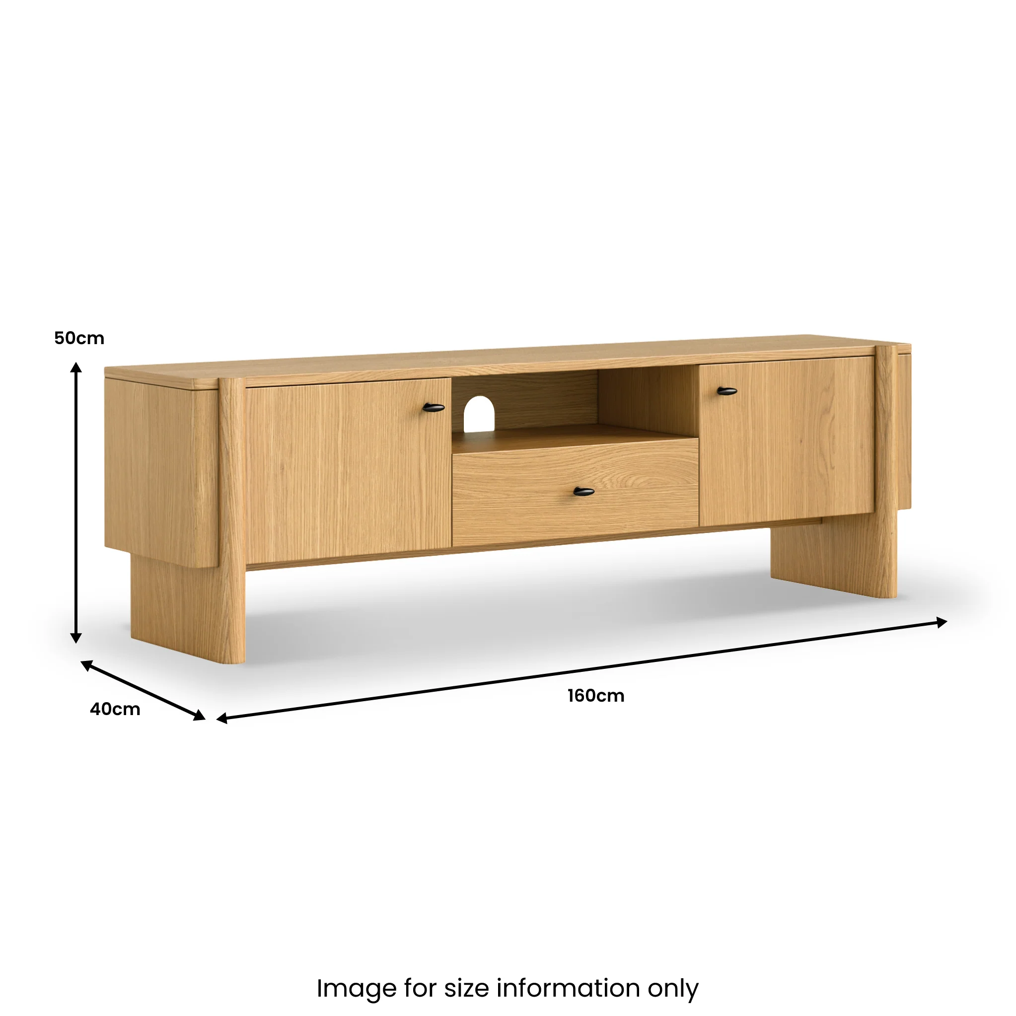 Arden Oak 160cm TV Unit - Image 3