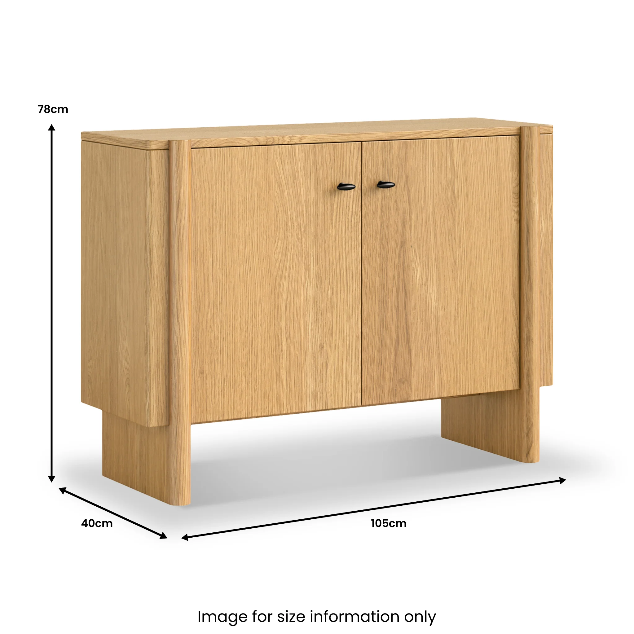 Arden Oak Small Sideboard - Image 3