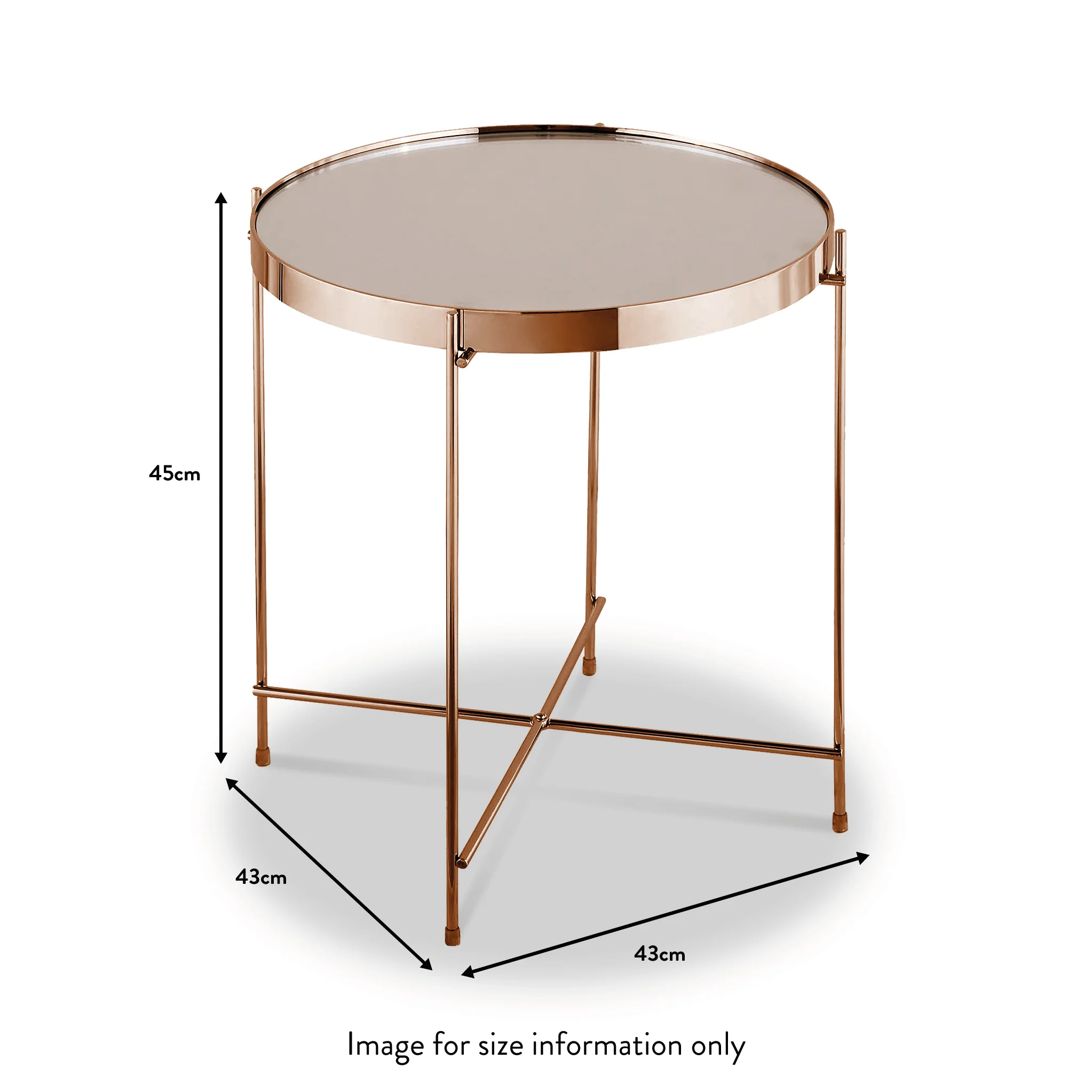 Arla Round Lamp Table - Image 12
