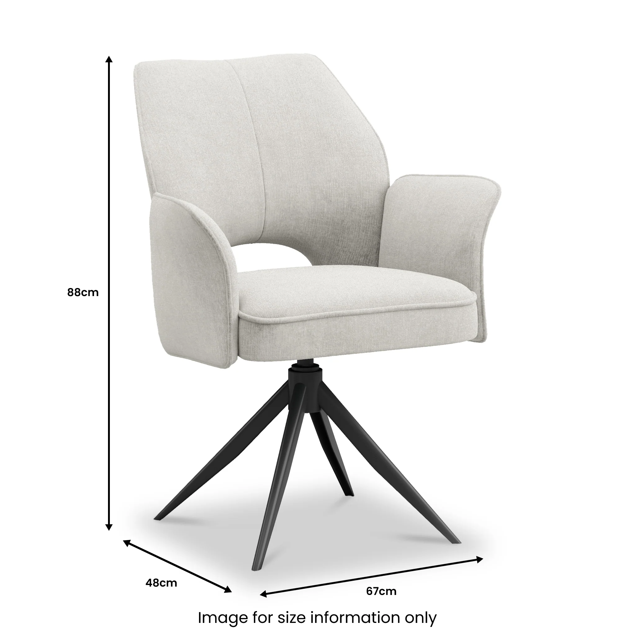 Arlo 360 Swivel Dining Chair - Image 13