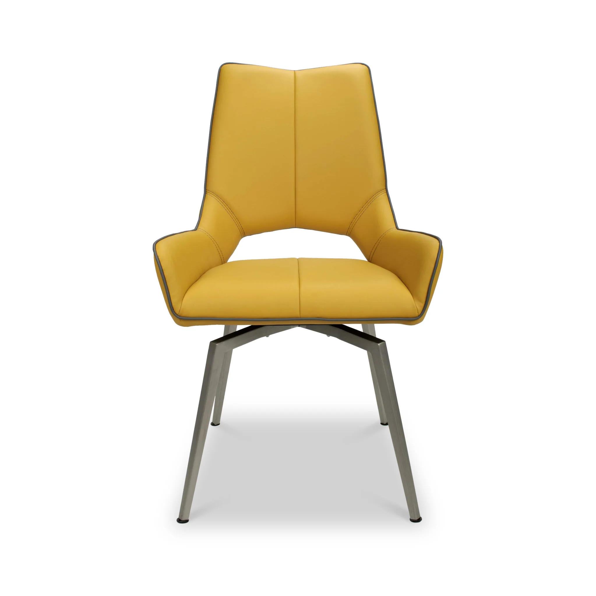 Arlo Swivel Faux Leather Dining Chair - Image 11