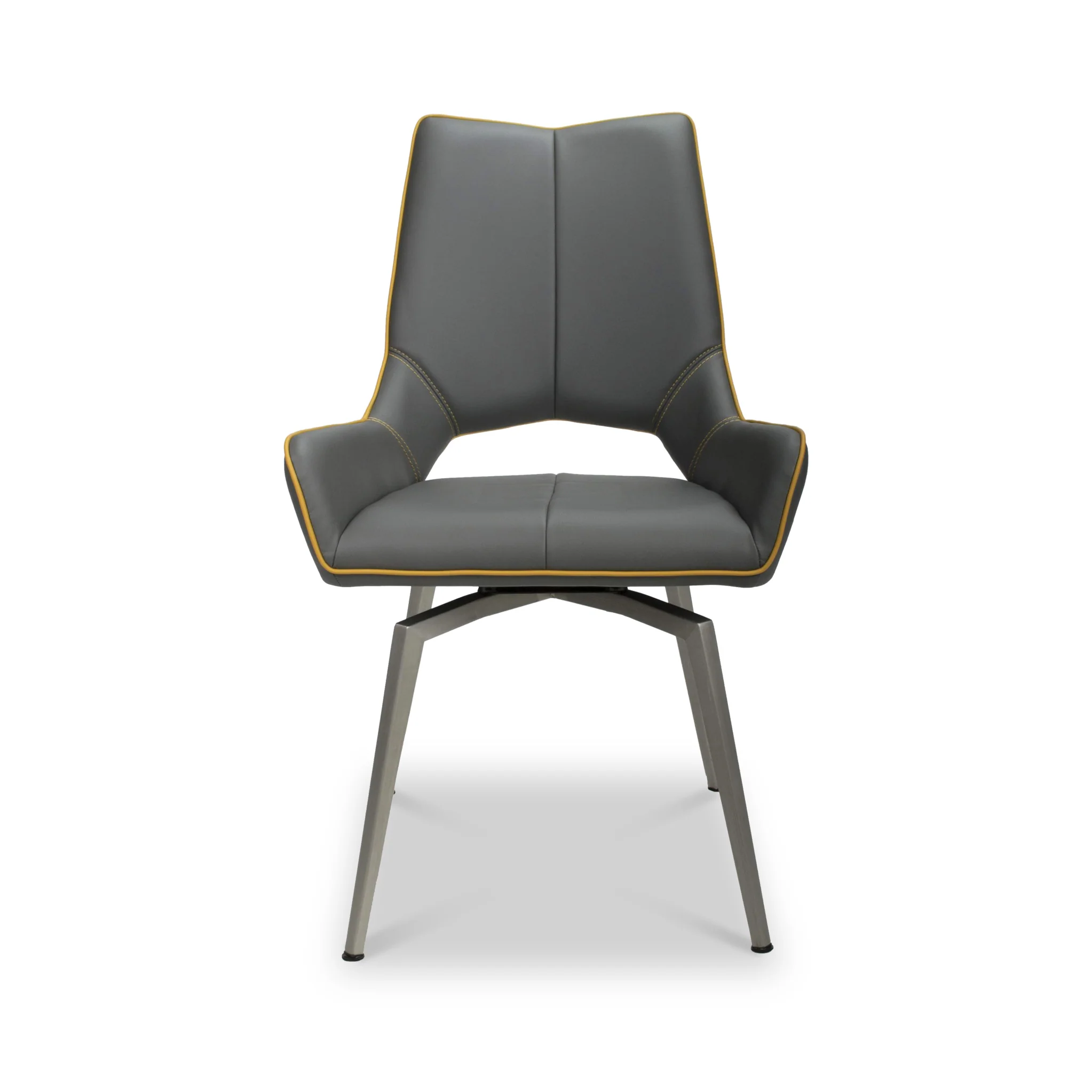 Arlo Swivel Faux Leather Dining Chair - Image 3