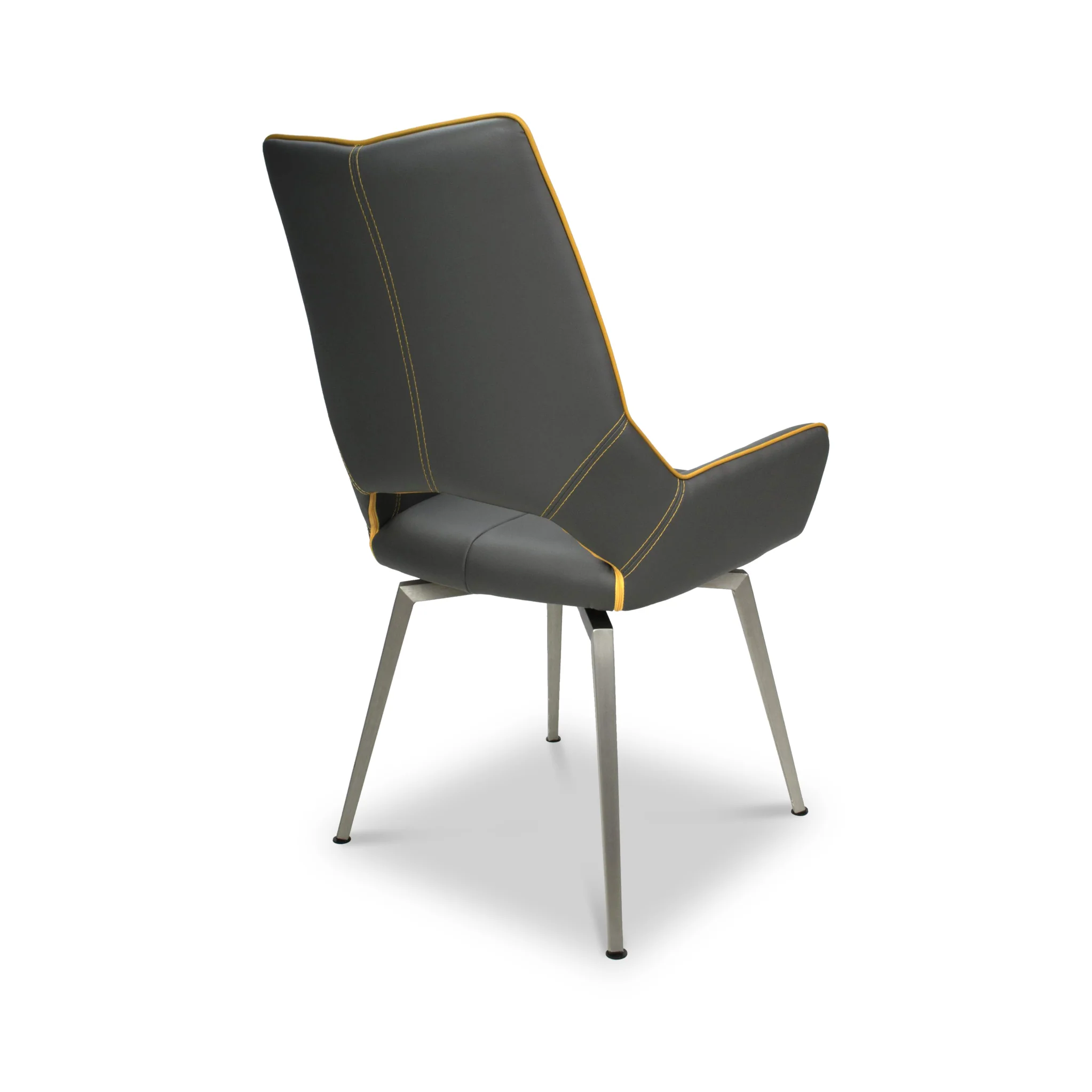 Arlo Swivel Faux Leather Dining Chair - Image 5