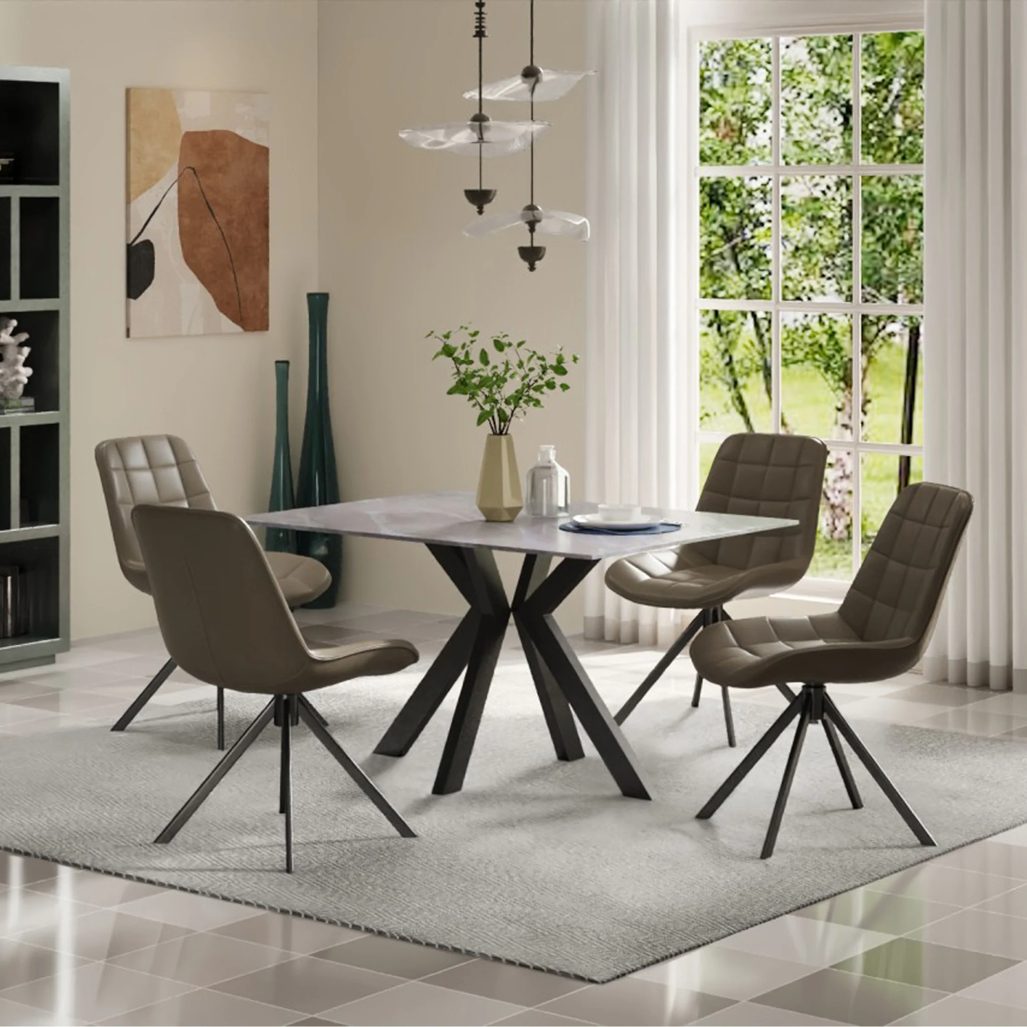 Arvell Ceramic Dining Table - Image 2
