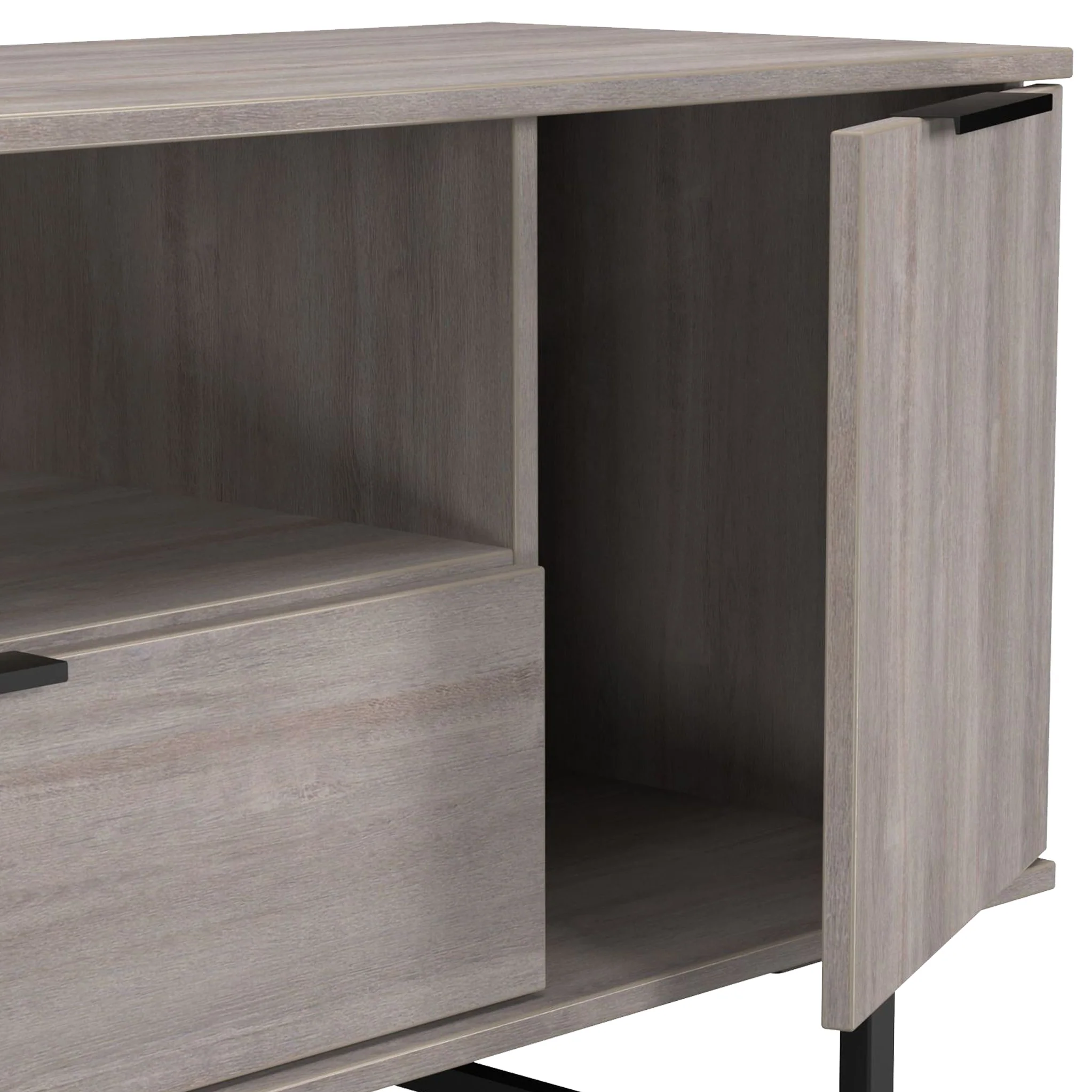 Ashbourne 2 Door 1 Drawer Wide TV Unit - Image 6