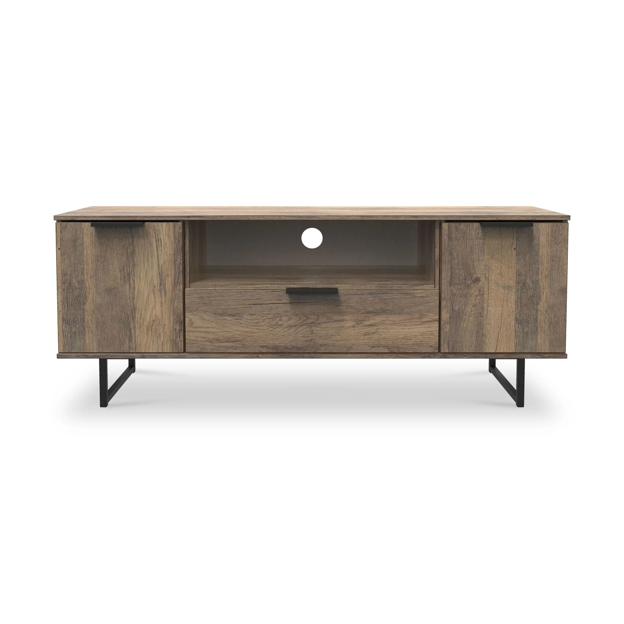 Ashbourne 2 Door 1 Drawer Wide TV Unit - Image 9