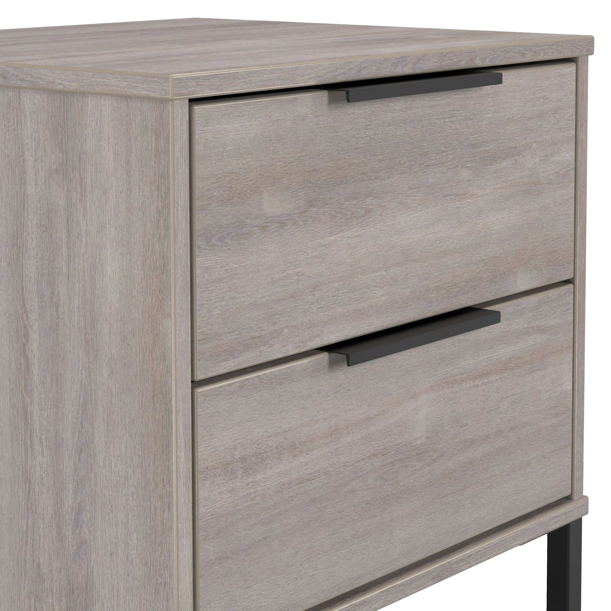 Ashbourne 2 Drawer Bedside Table - Image 5