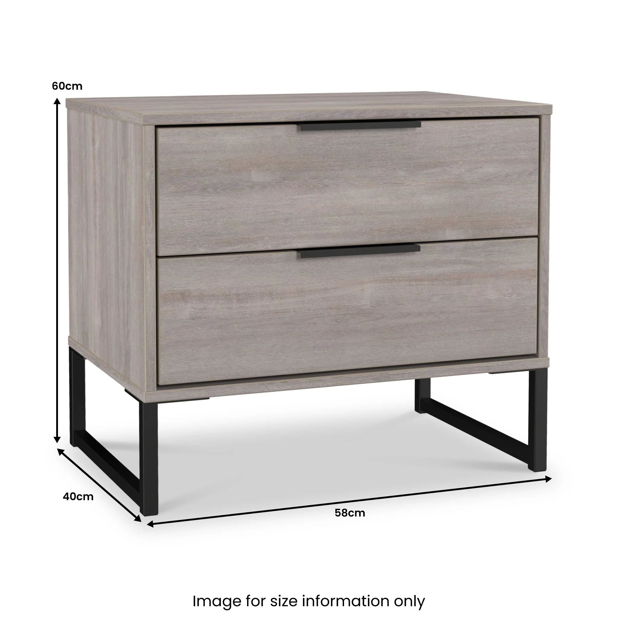 Ashbourne 2 Drawer Side Table - Image 12