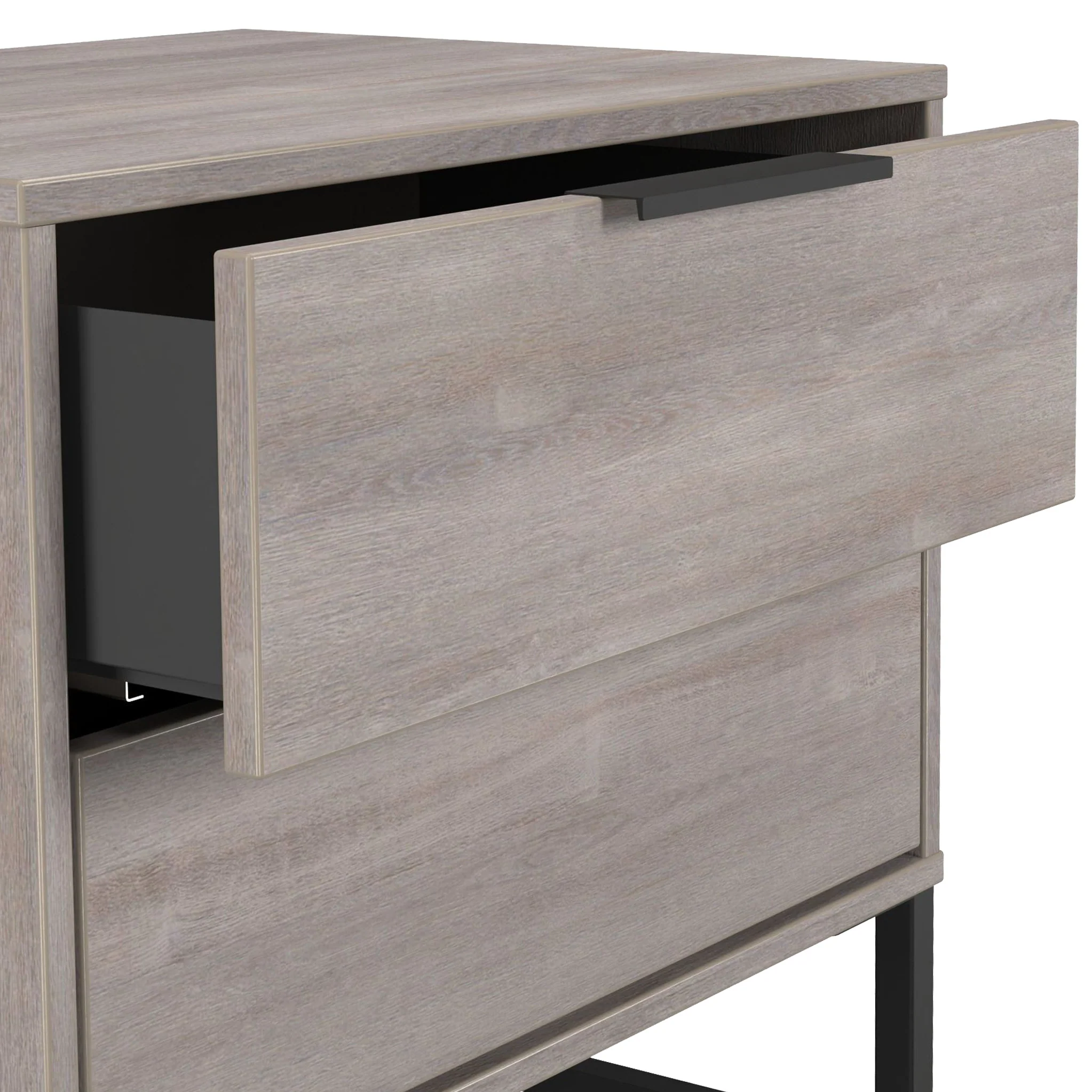 Ashbourne 2 Drawer Side Table - Image 4