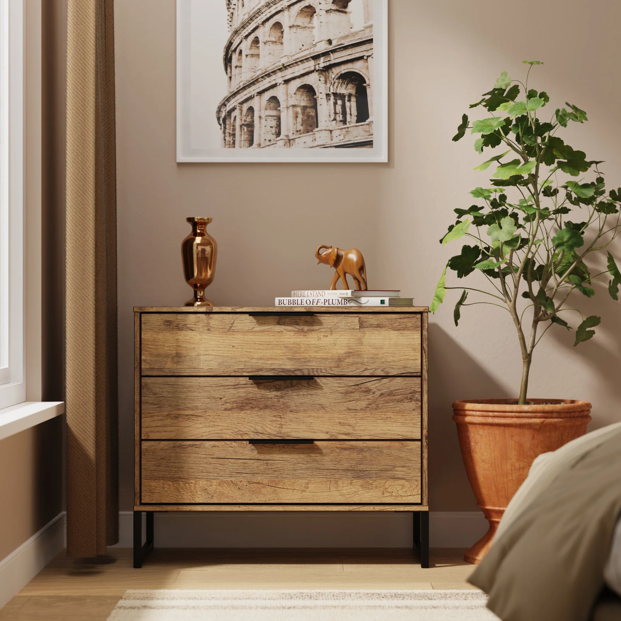 Ashbourne 3 Drawer Wide Chest - Image 8