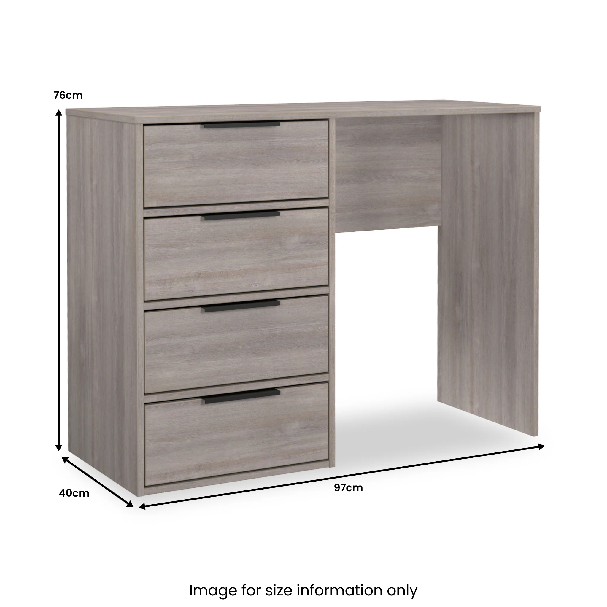 Ashbourne 4 Drawer Dressing Table - Image 13