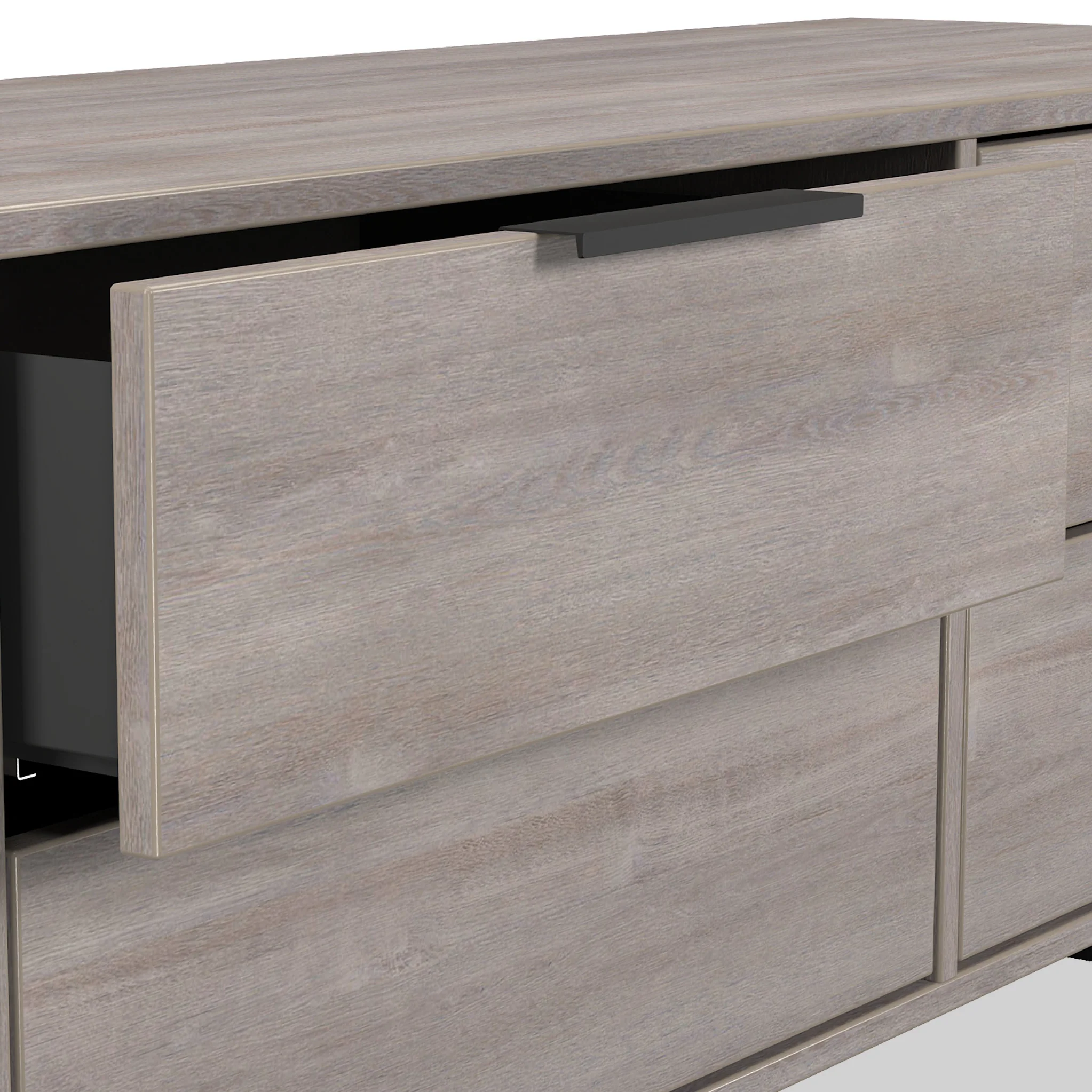 Ashbourne 4 Drawer Low Storage Unit - Image 4