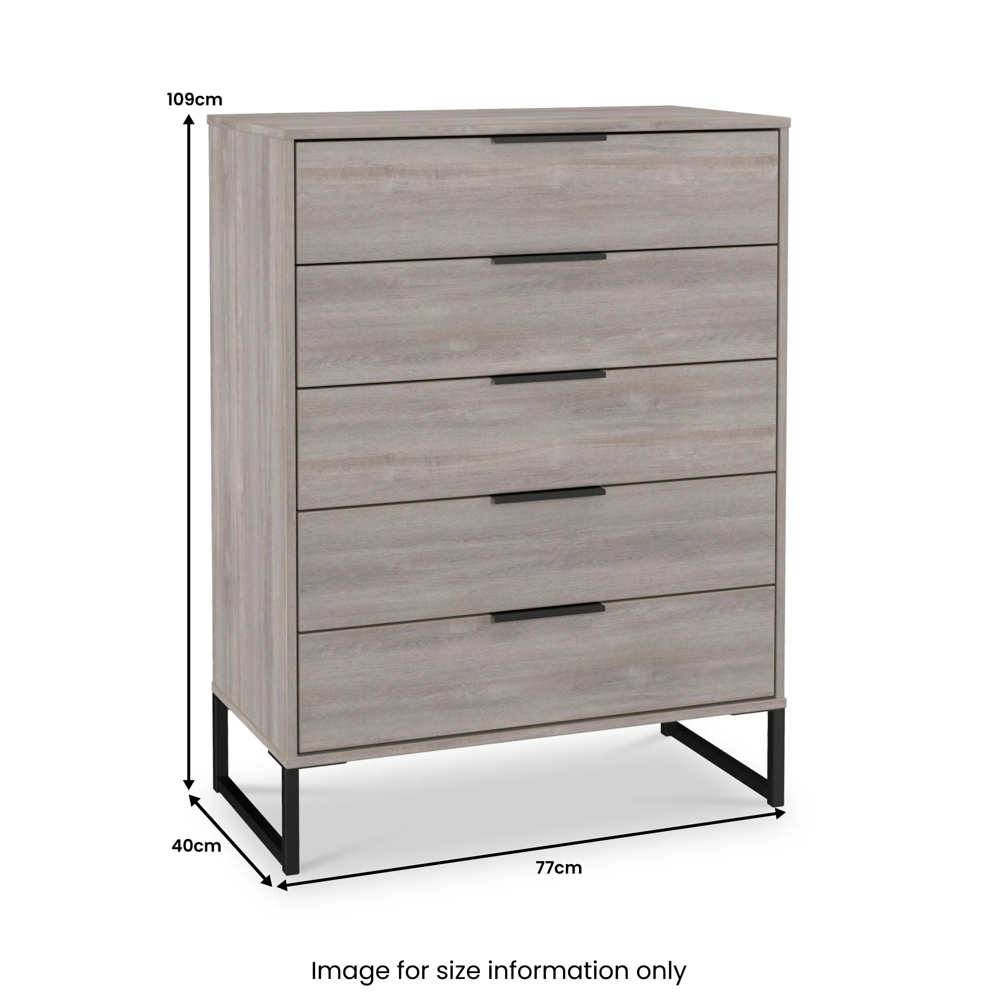 Ashbourne 5 Drawer Chest - Image 12