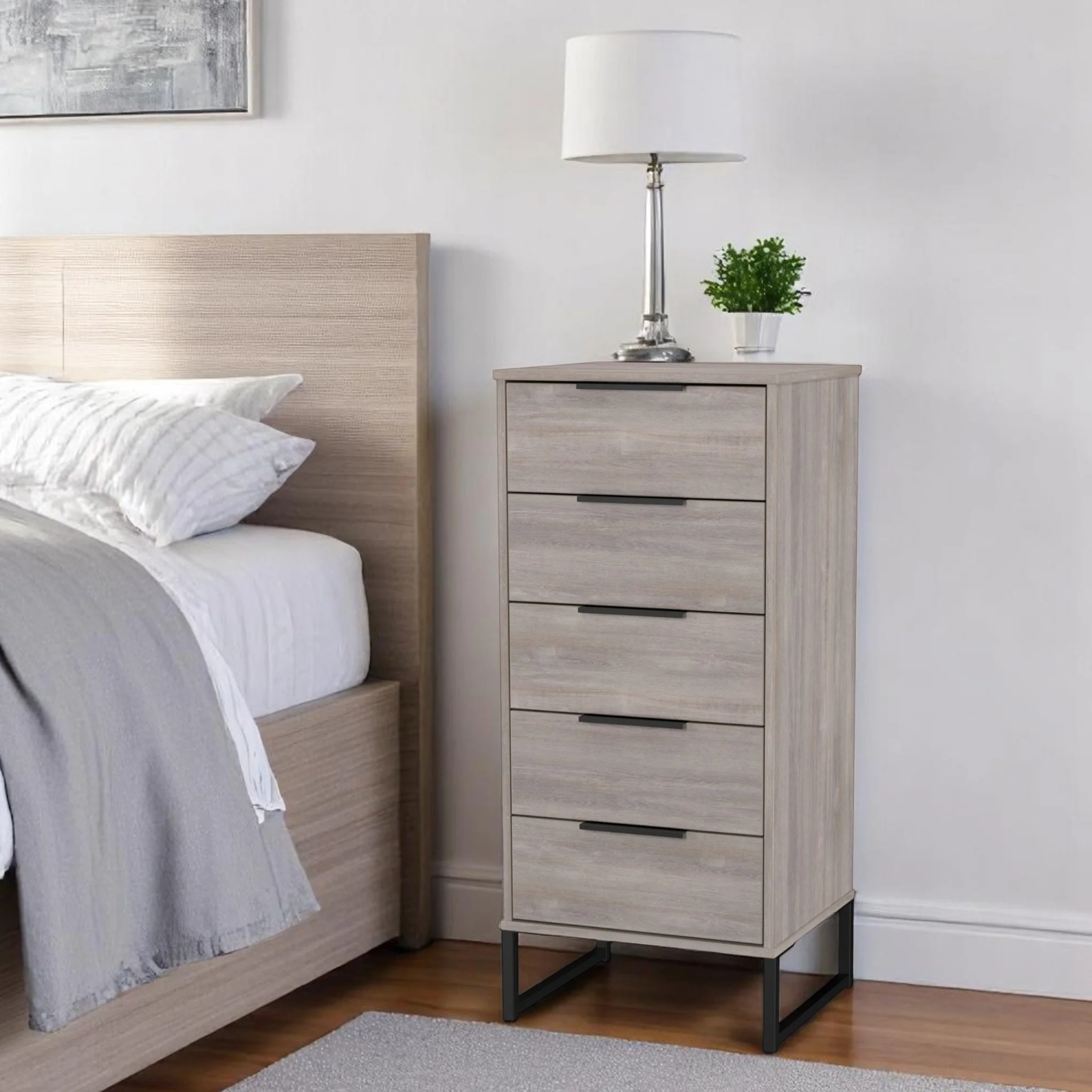 Ashbourne 5 Drawer Tallboy - Image 2