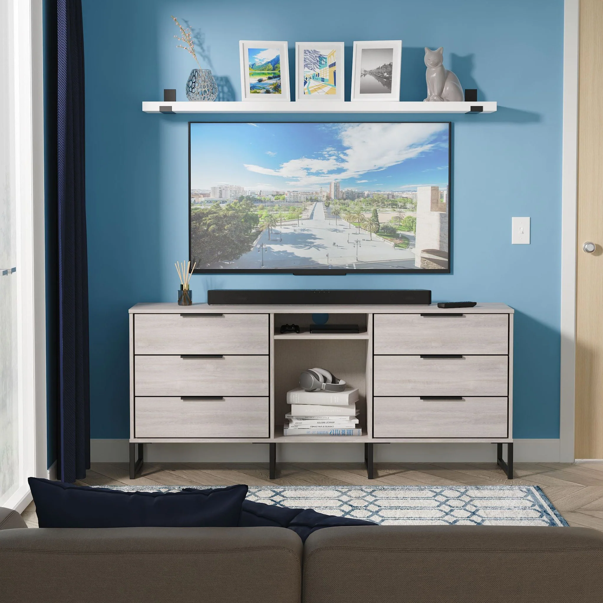 Ashbourne 6 Drawer Sideboard - Image 2