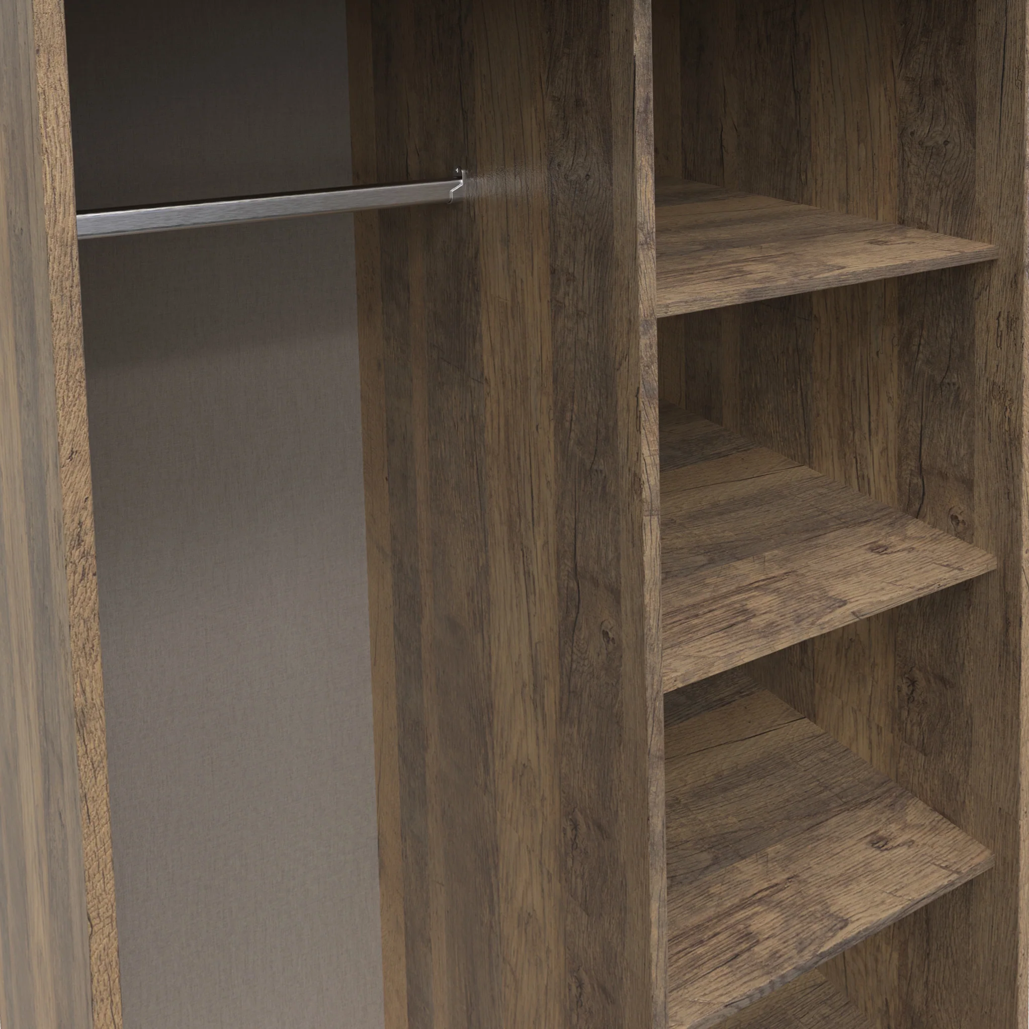 Ashbourne Open Shelf Wardrobe - Image 11