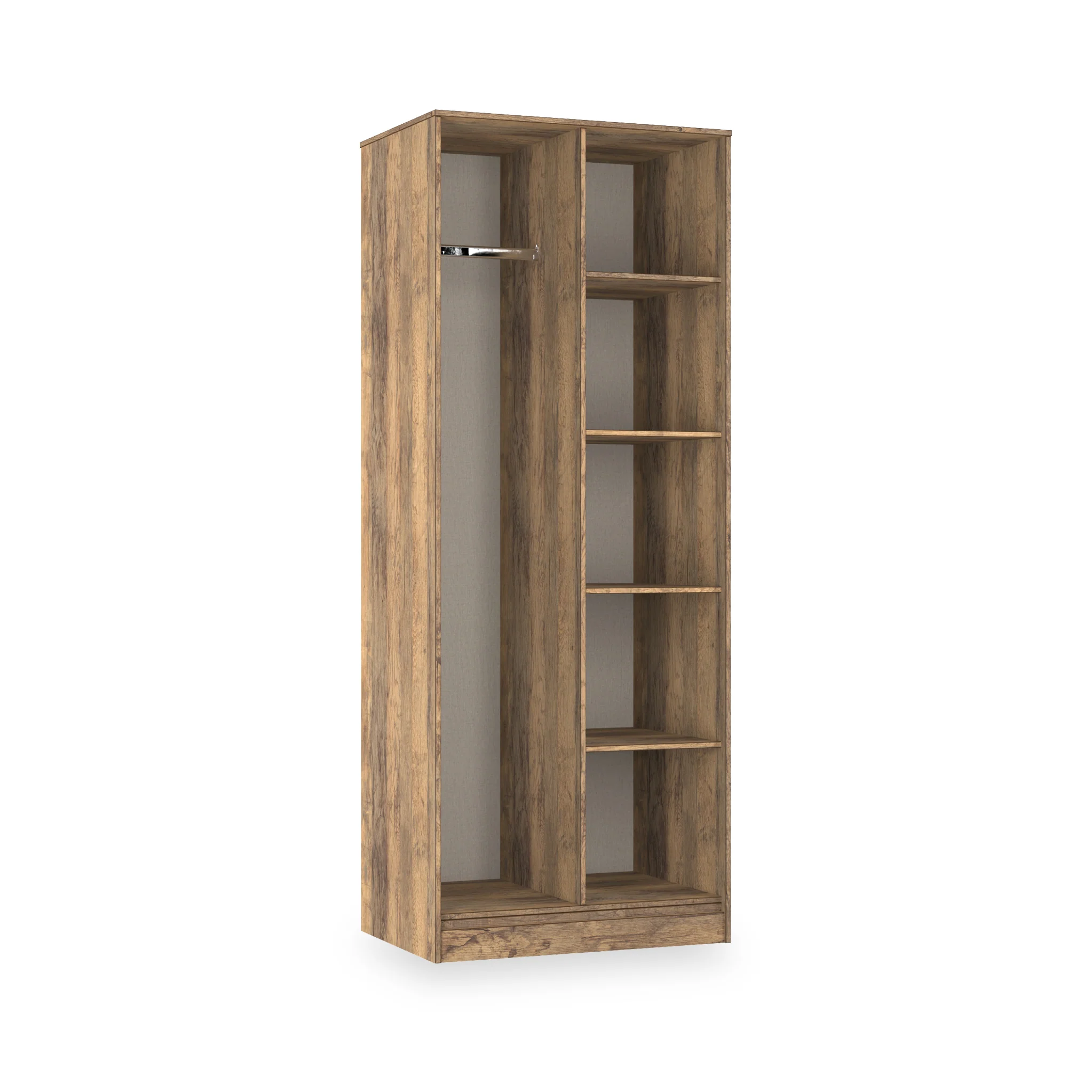 Ashbourne Open Shelf Wardrobe - Image 7