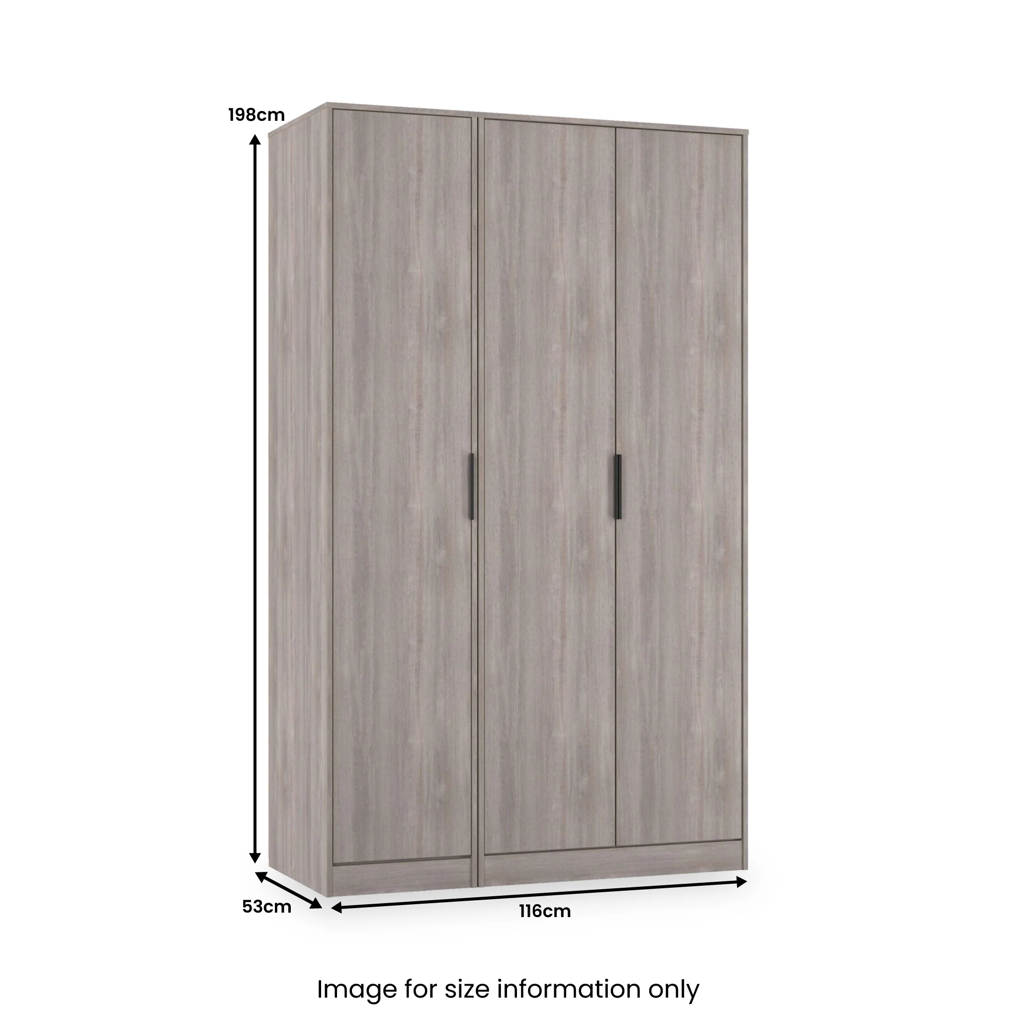 Ashbourne Triple Wardrobe - Image 15
