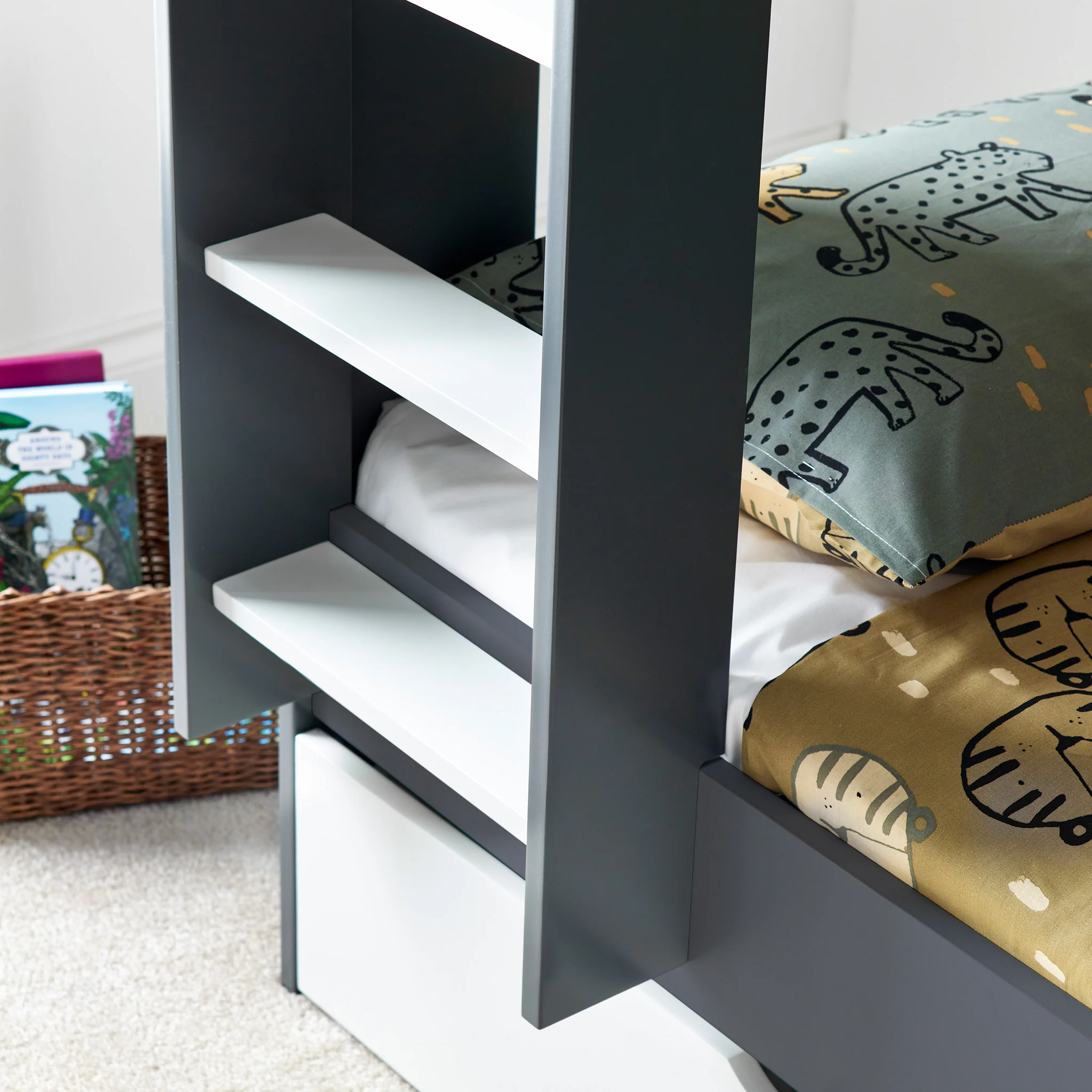 Ashbury Storage Bunk Bed with Storage Drawer - Image 6