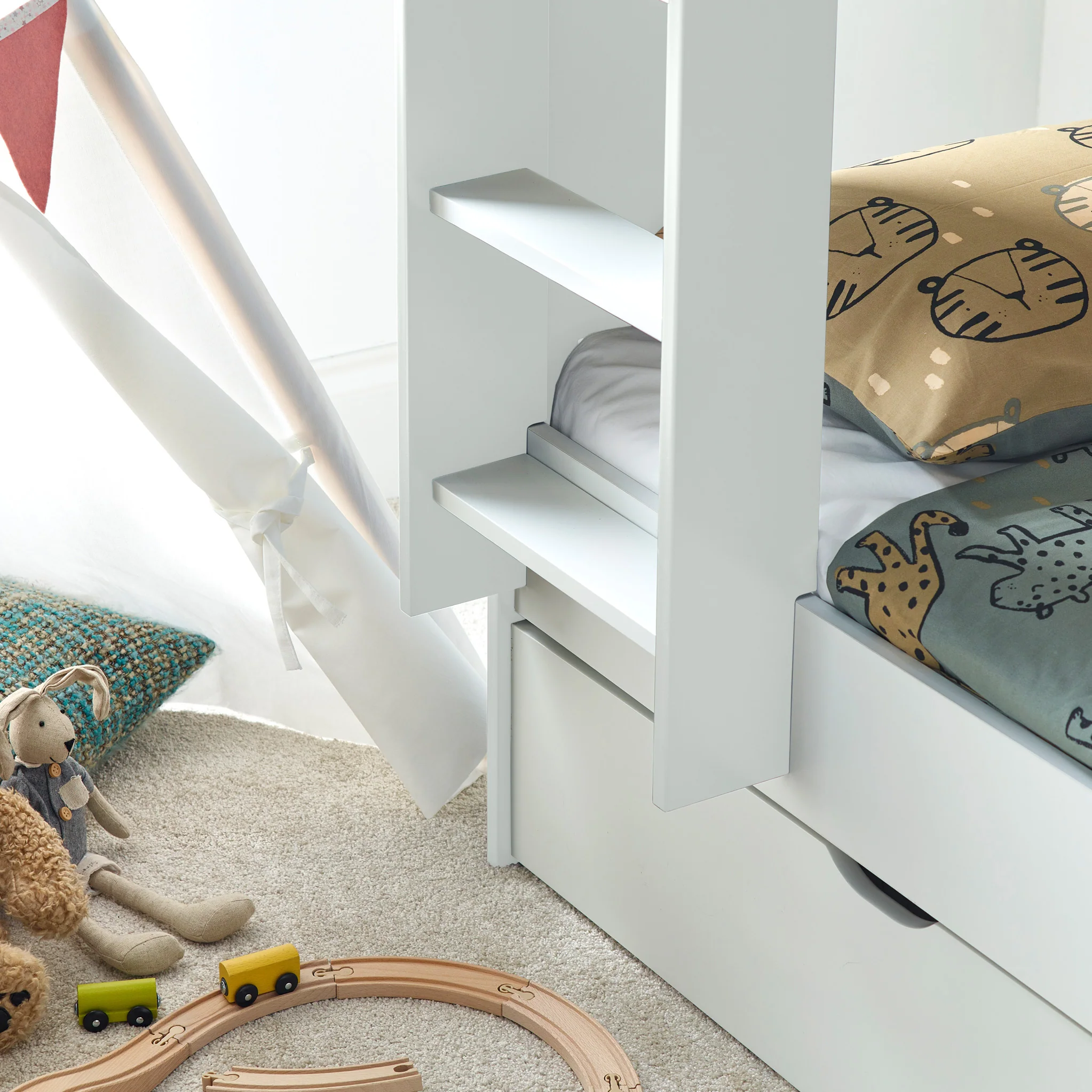 Ashbury Storage Bunk Bed with Storage Drawer - Image 9