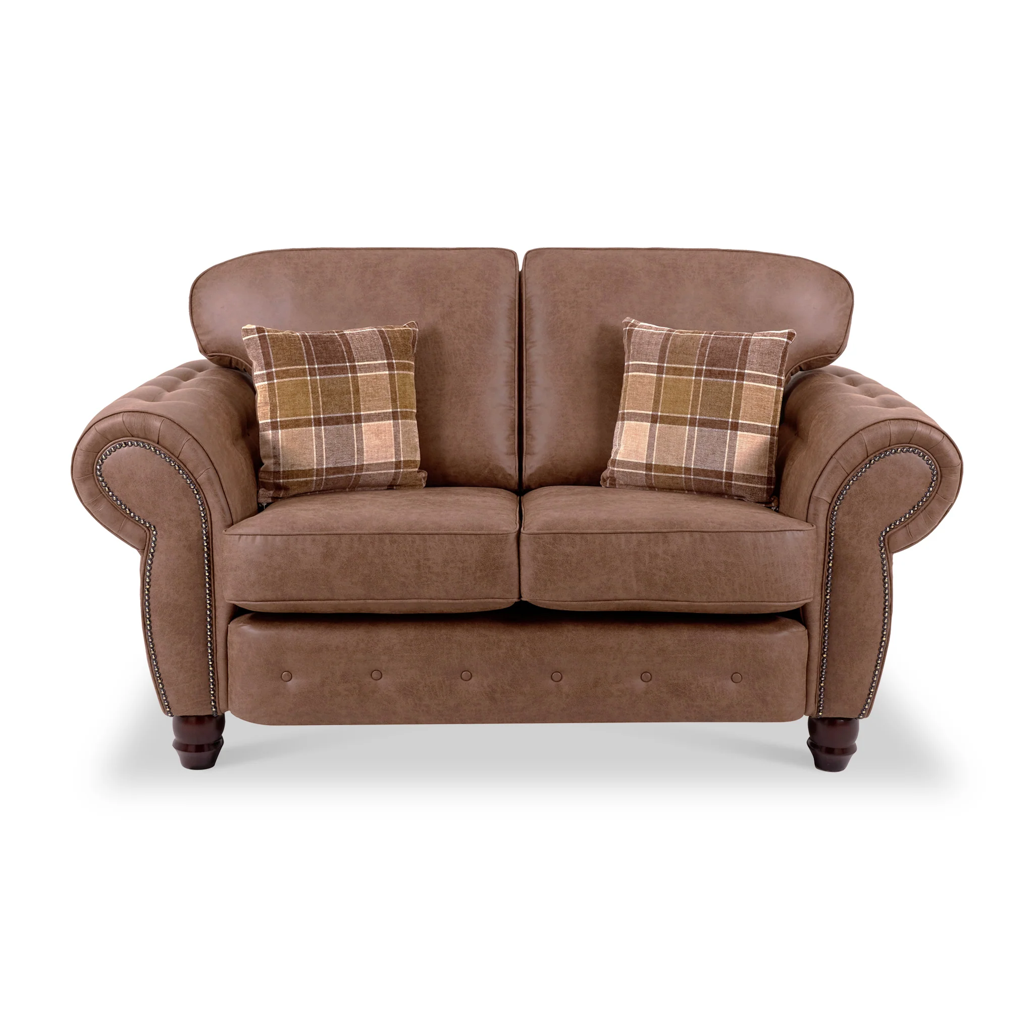Ashford Faux Leather 2 Seater Sofa - Image 3