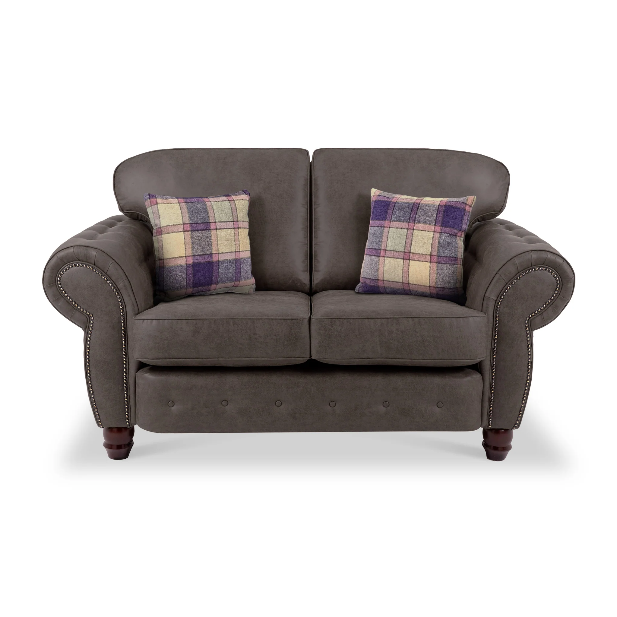 Ashford Faux Leather 2 Seater Sofa - Image 4