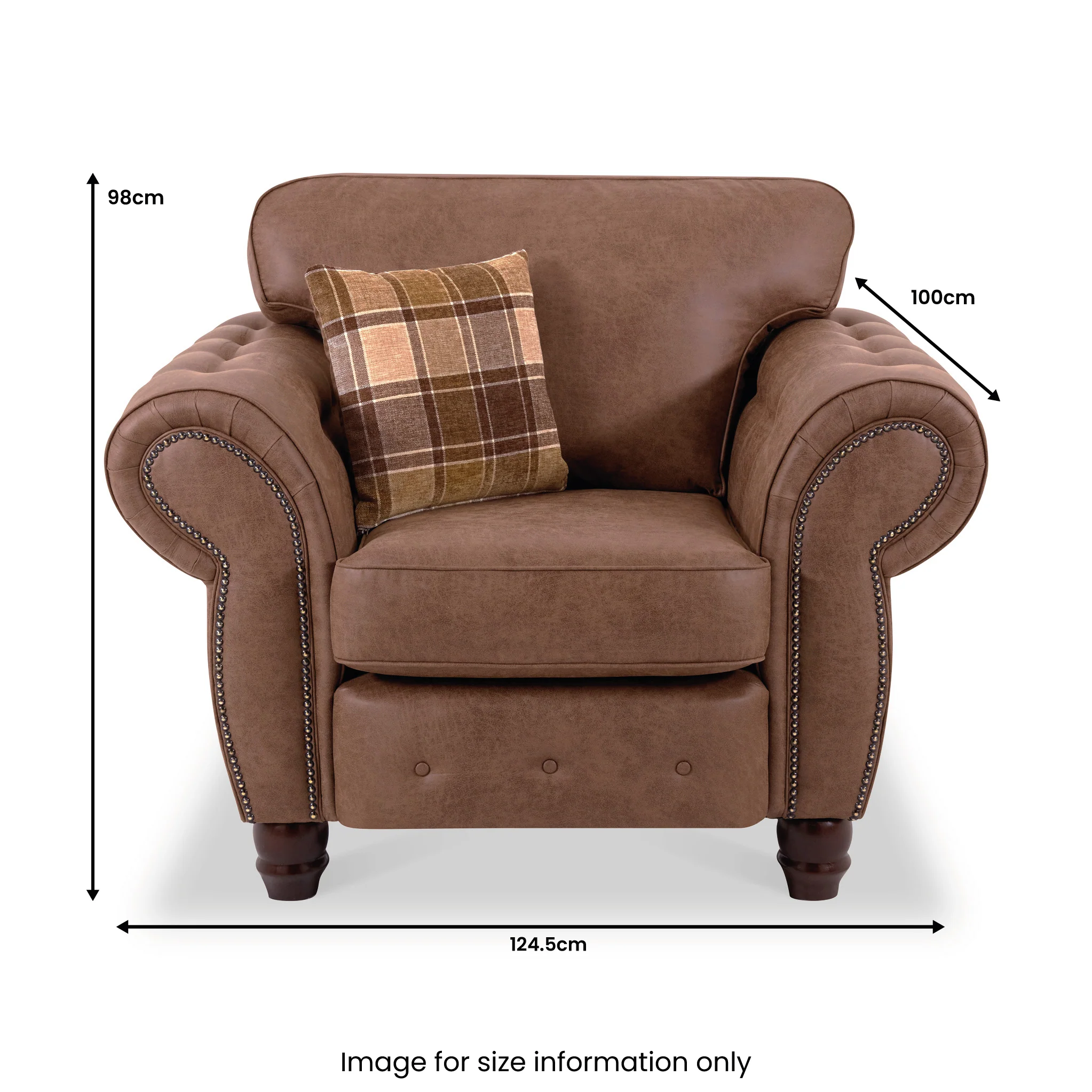 Ashford Faux Leather Club Chair - Image 6