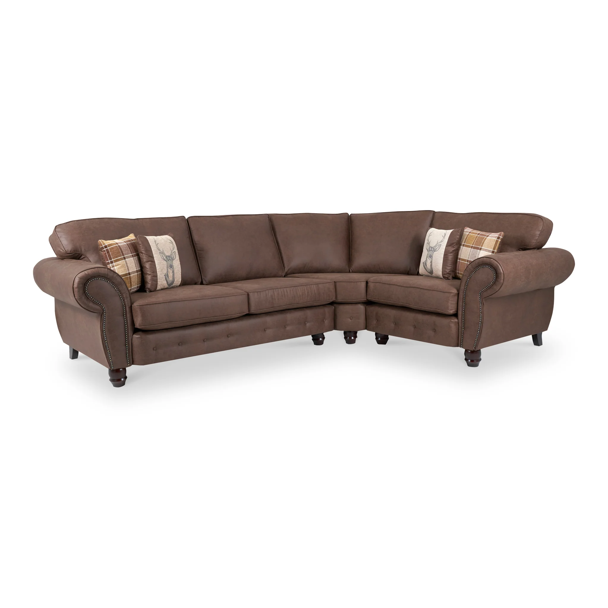 Ashford Faux Leather Corner Sofa - Image 3