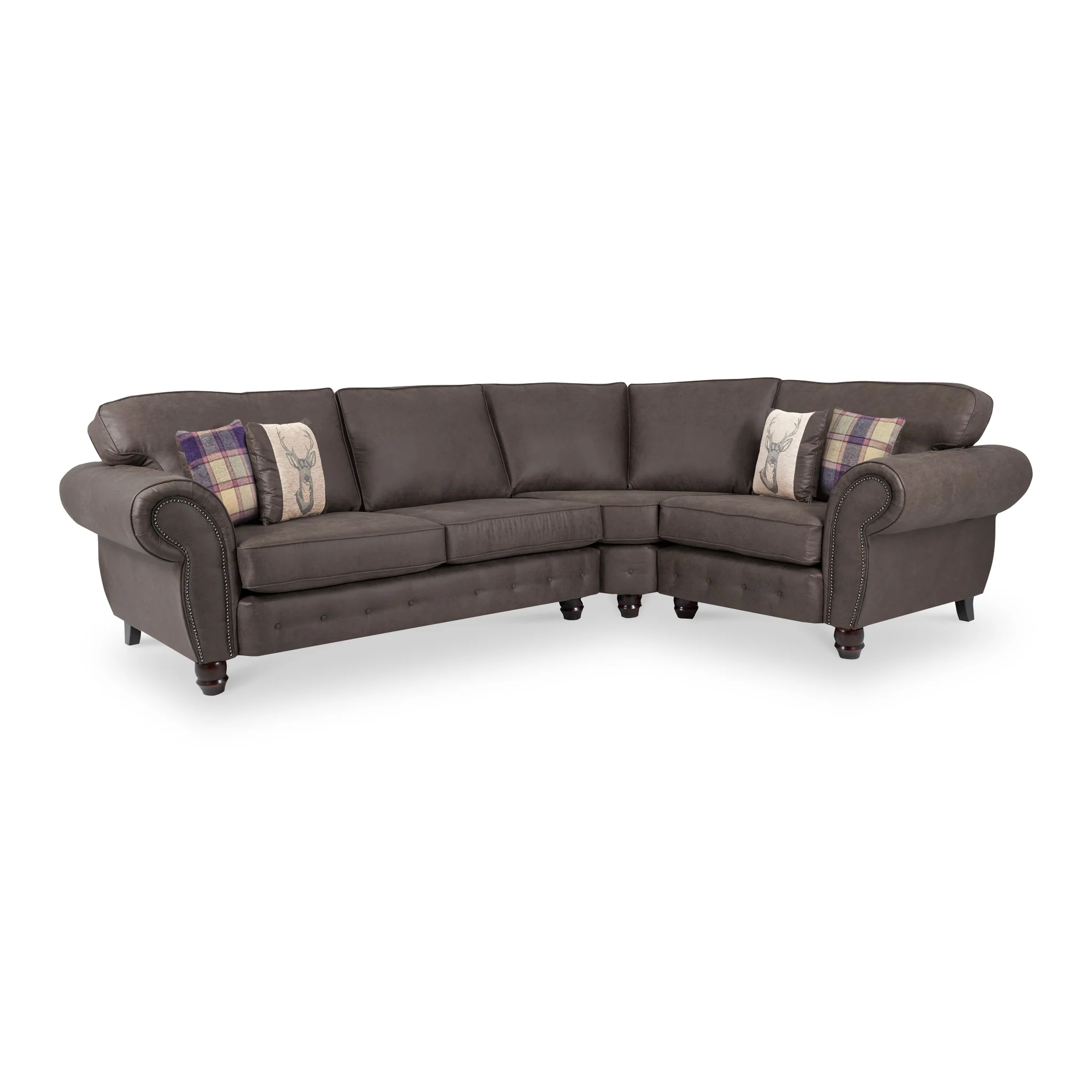 Ashford Faux Leather Corner Sofa - Image 7