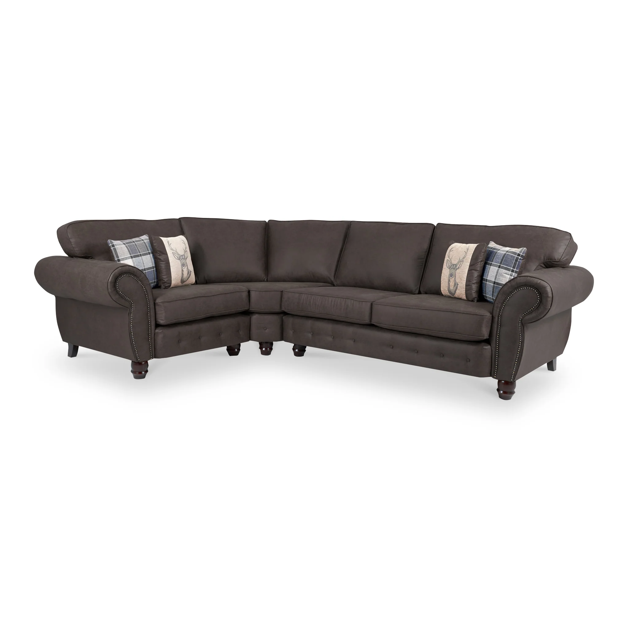 Ashford Faux Leather Corner Sofa - Image 8