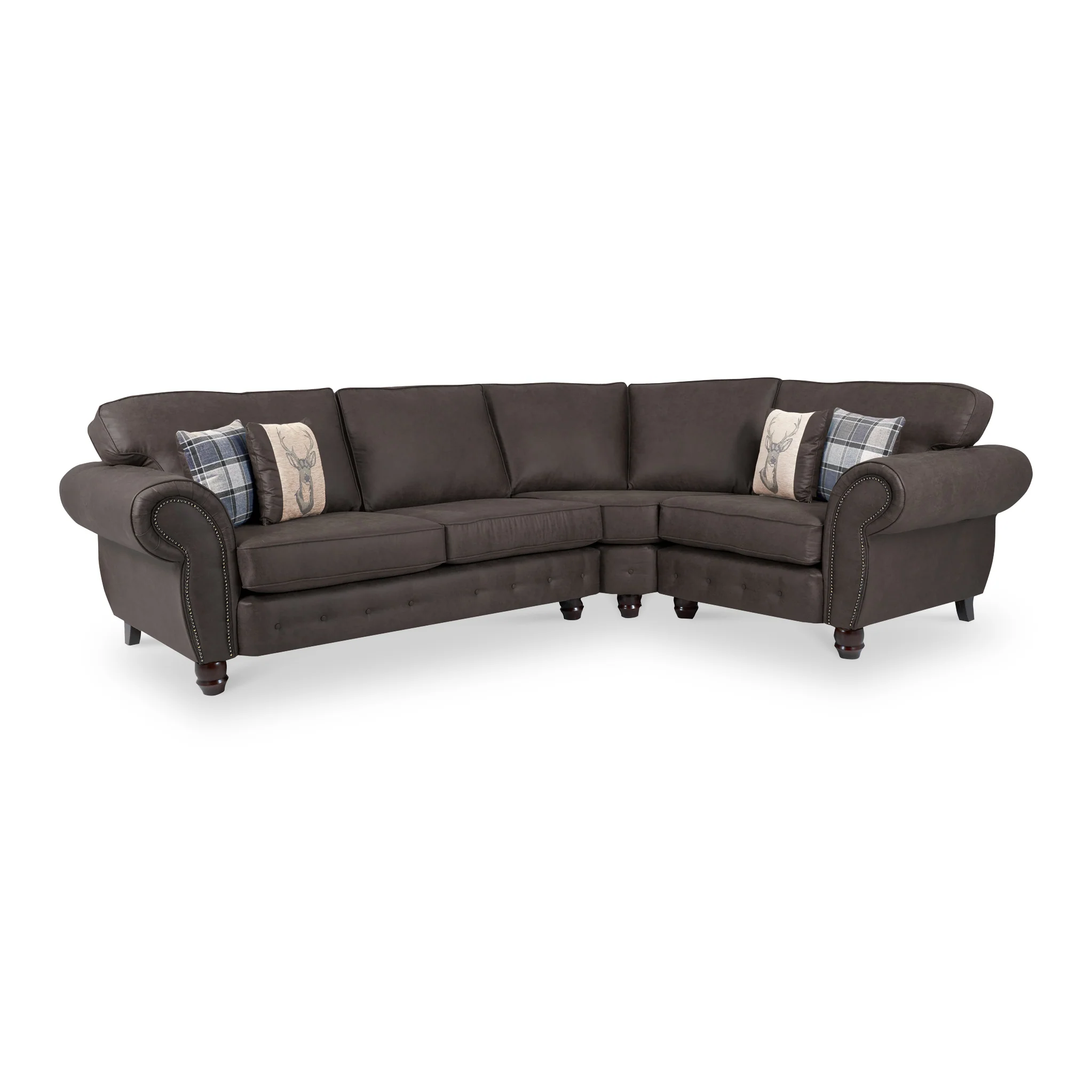 Ashford Faux Leather Corner Sofa - Image 9