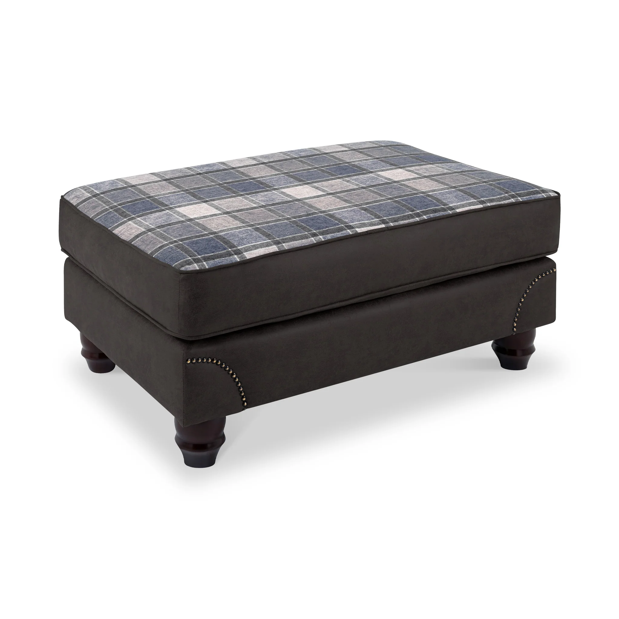 Ashford Faux Leather Footstool - Image 4