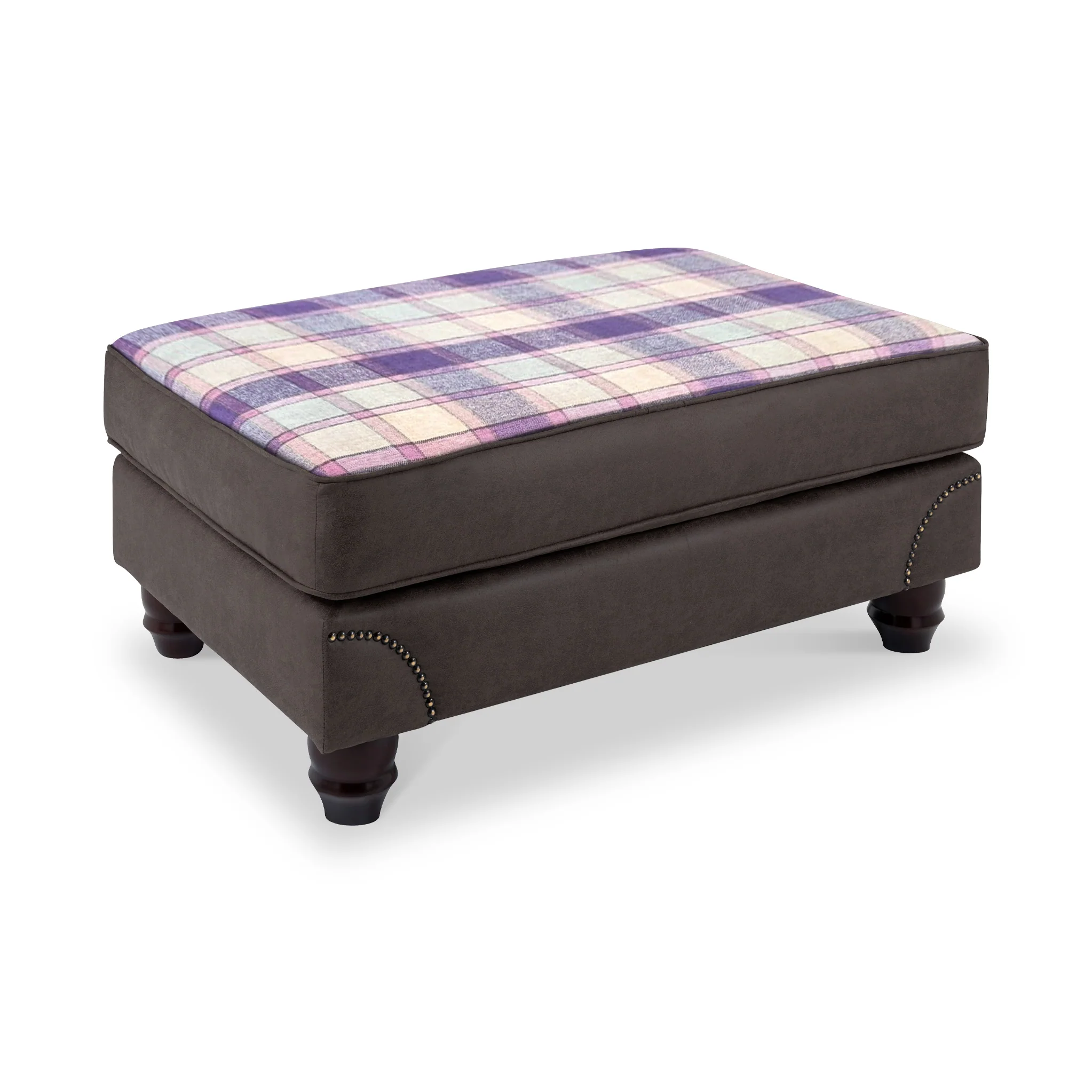 Ashford Faux Leather Footstool - Image 5